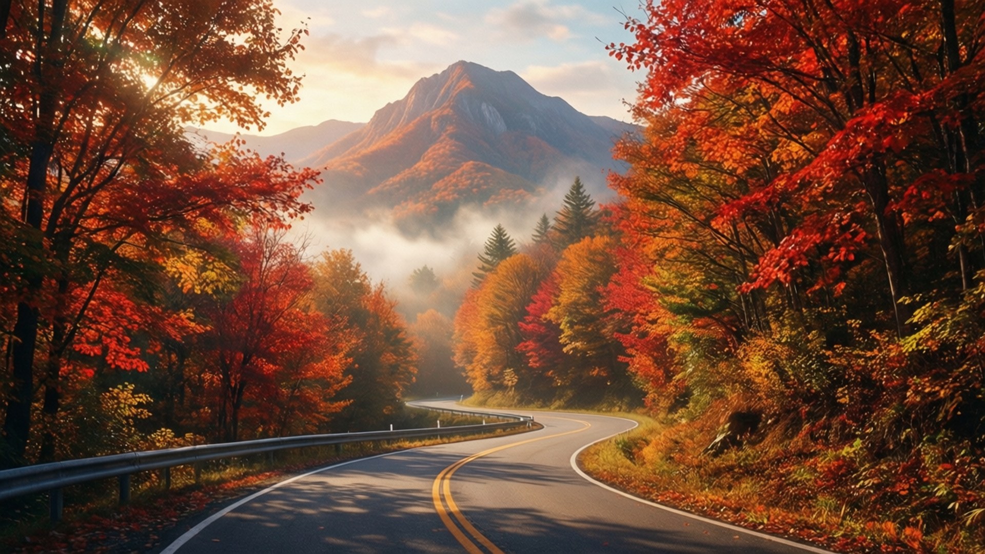 Camino de Otoño Fondos de pantalla