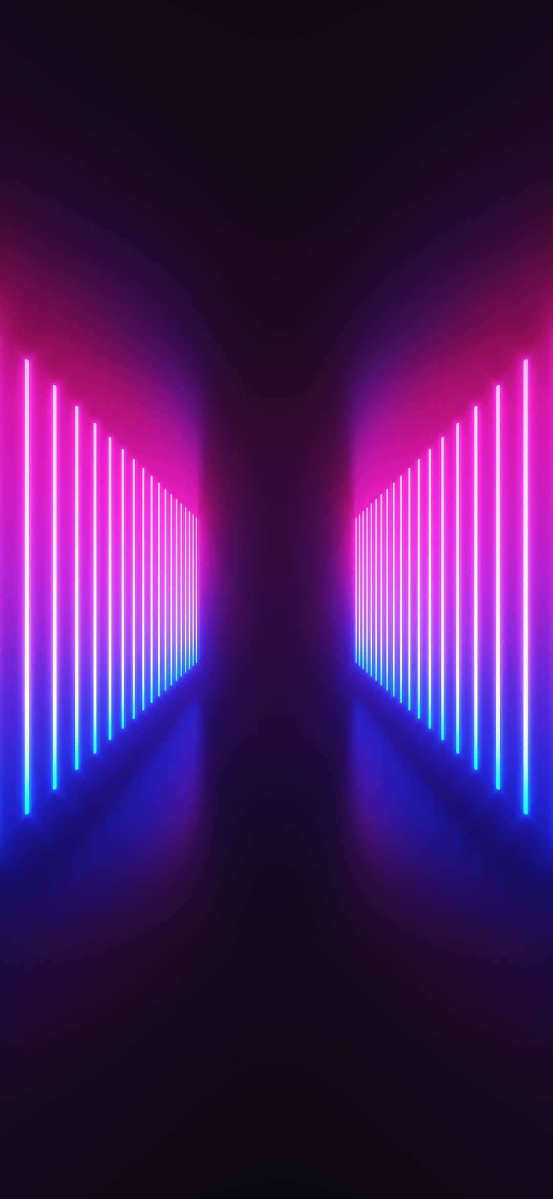 Camino futurista de ciencia ficción con degradado neón Fondos de pantalla