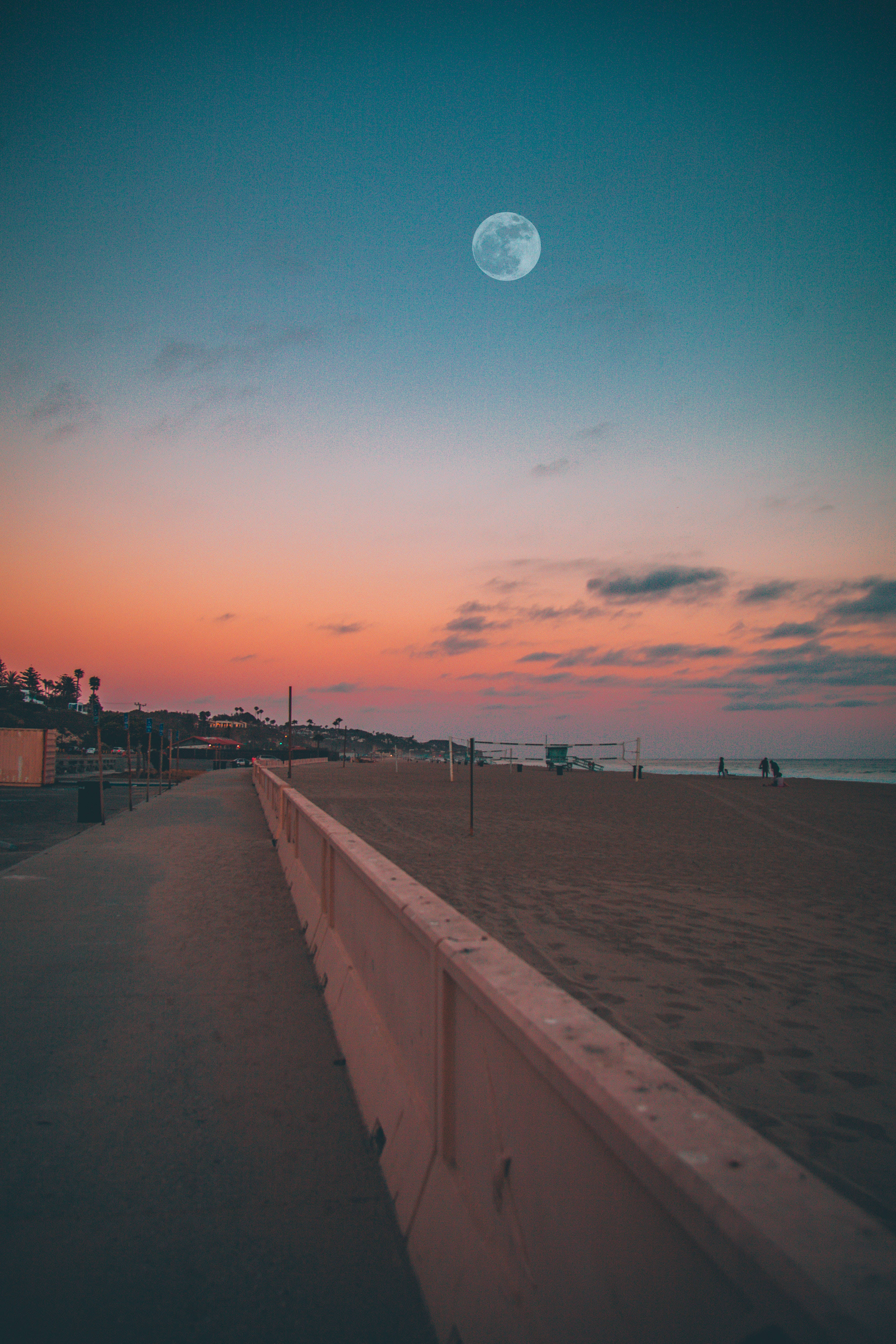 Camino Vacío Luna Llena Fondos de pantalla