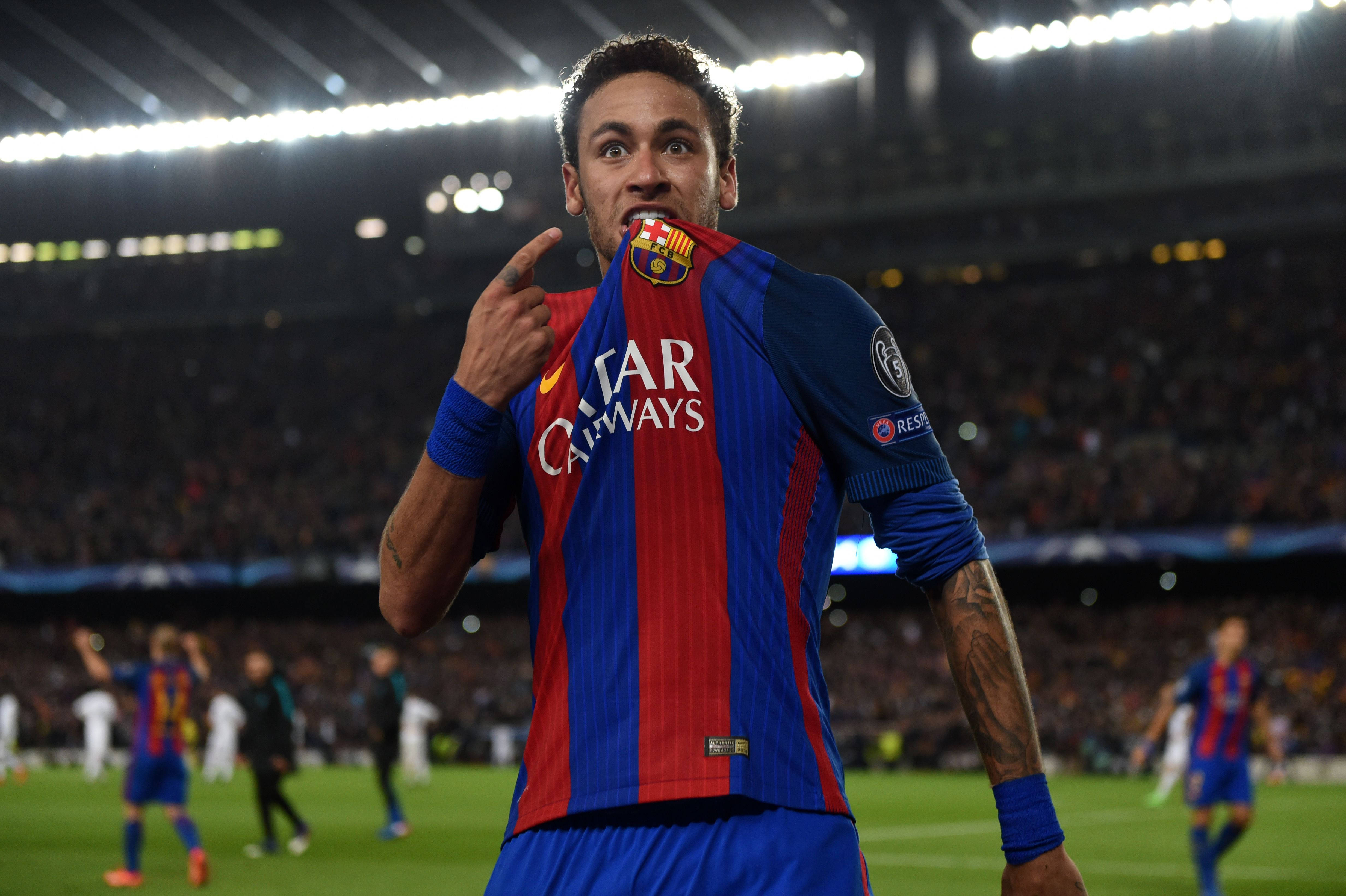 Camiseta genial de Neymar Jr. flexionando Fondos de pantalla