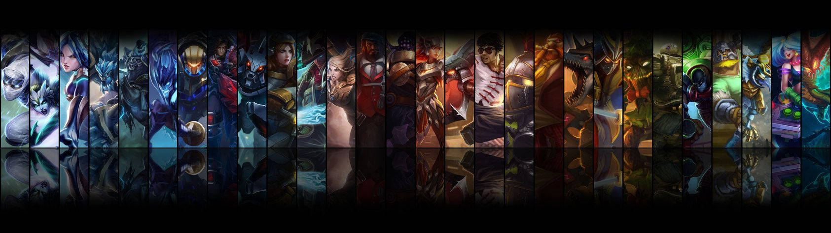 Campeones luchan en batallas épicas en 2 pantallas en League of Legends Fondos de pantalla