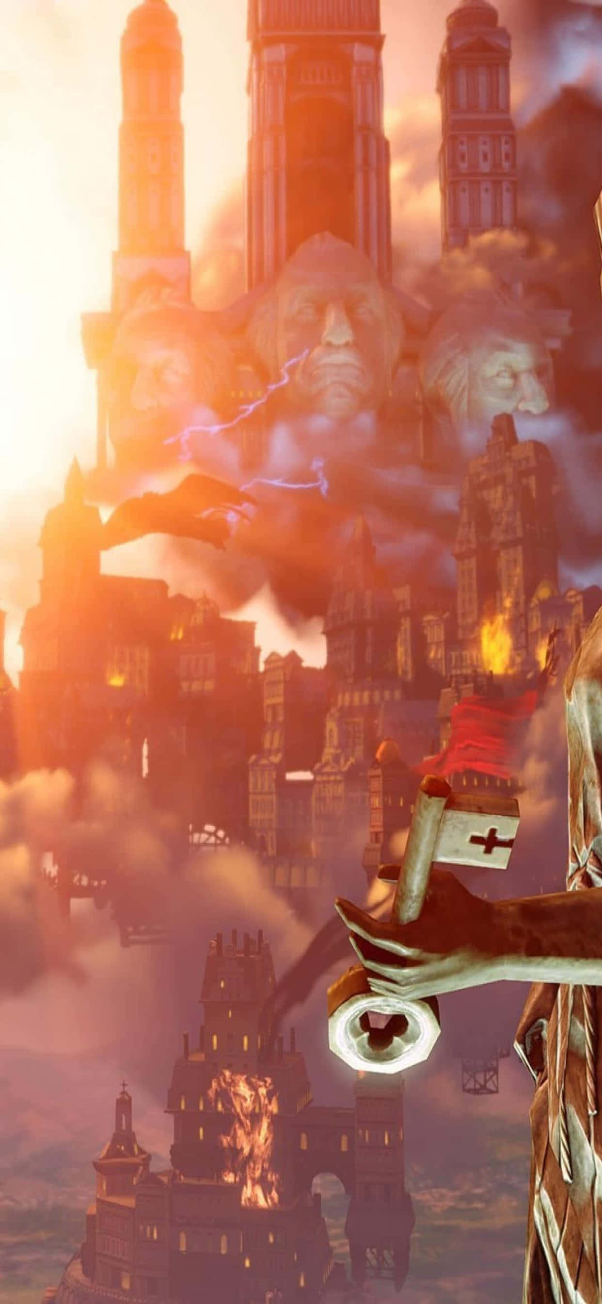 Campo de batalla Fondo de iPhone Xs Max Bioshock Infinite Fondos de pantalla
