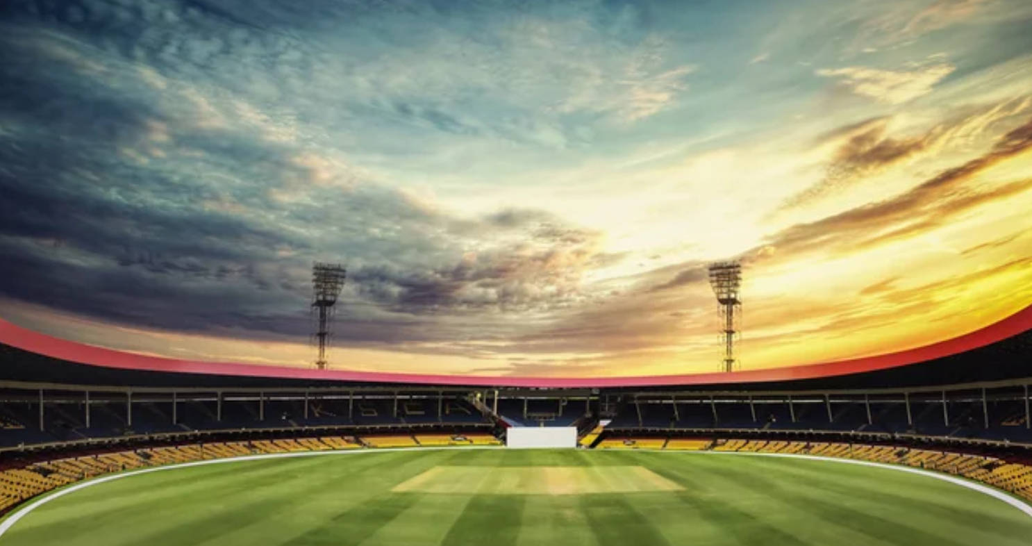 Campo de Cricket al Atardecer Fondos de pantalla