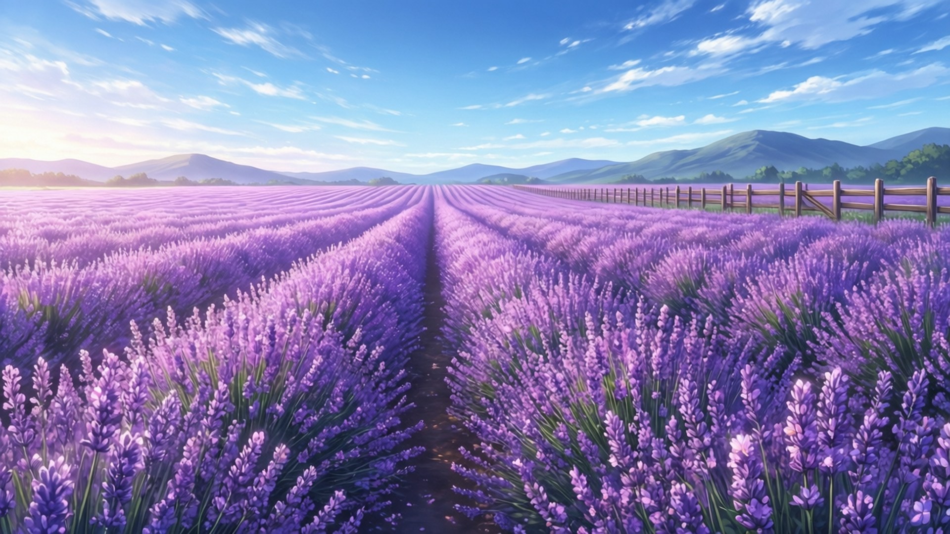 Campos de Lavanda por Siempre Fondos de pantalla