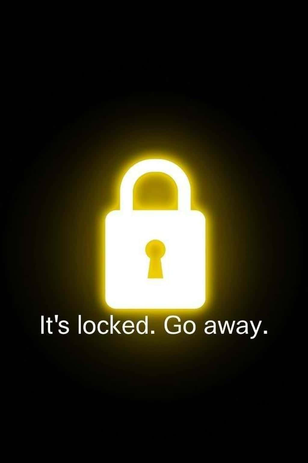 Candado Amarillo Divertido para Pantalla de Bloqueo Fondos de pantalla