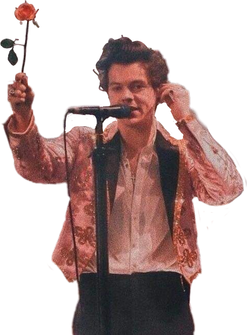 Cantante con rosa y micrófono Fondos de pantalla