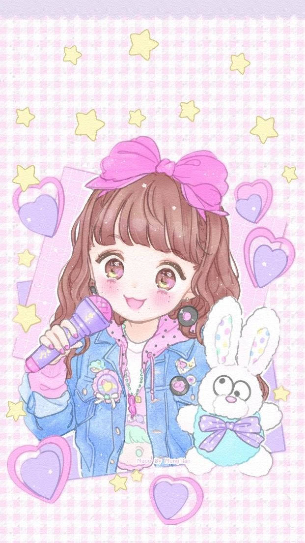 Cantante Kawaii Linda y Femenina Fondos de pantalla
