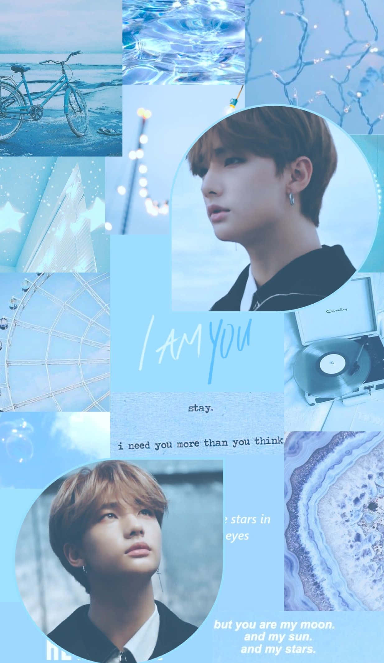 Cantante surcoreano Hyunjin collage Yo soy tú Fondos de pantalla