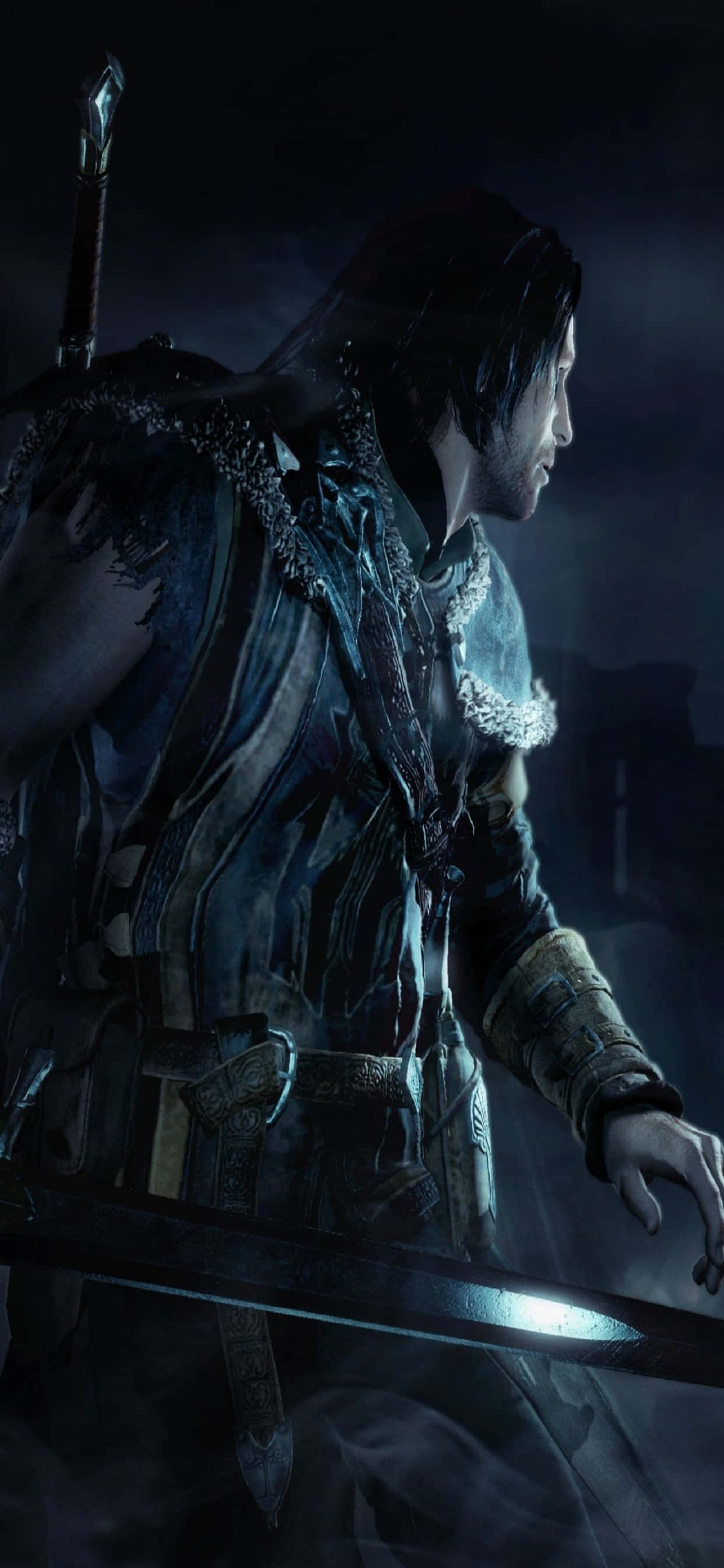 Capitán de la Puerta Negra Fondo de Shadow of Mordor para iPhone Xs Max Fondos de pantalla