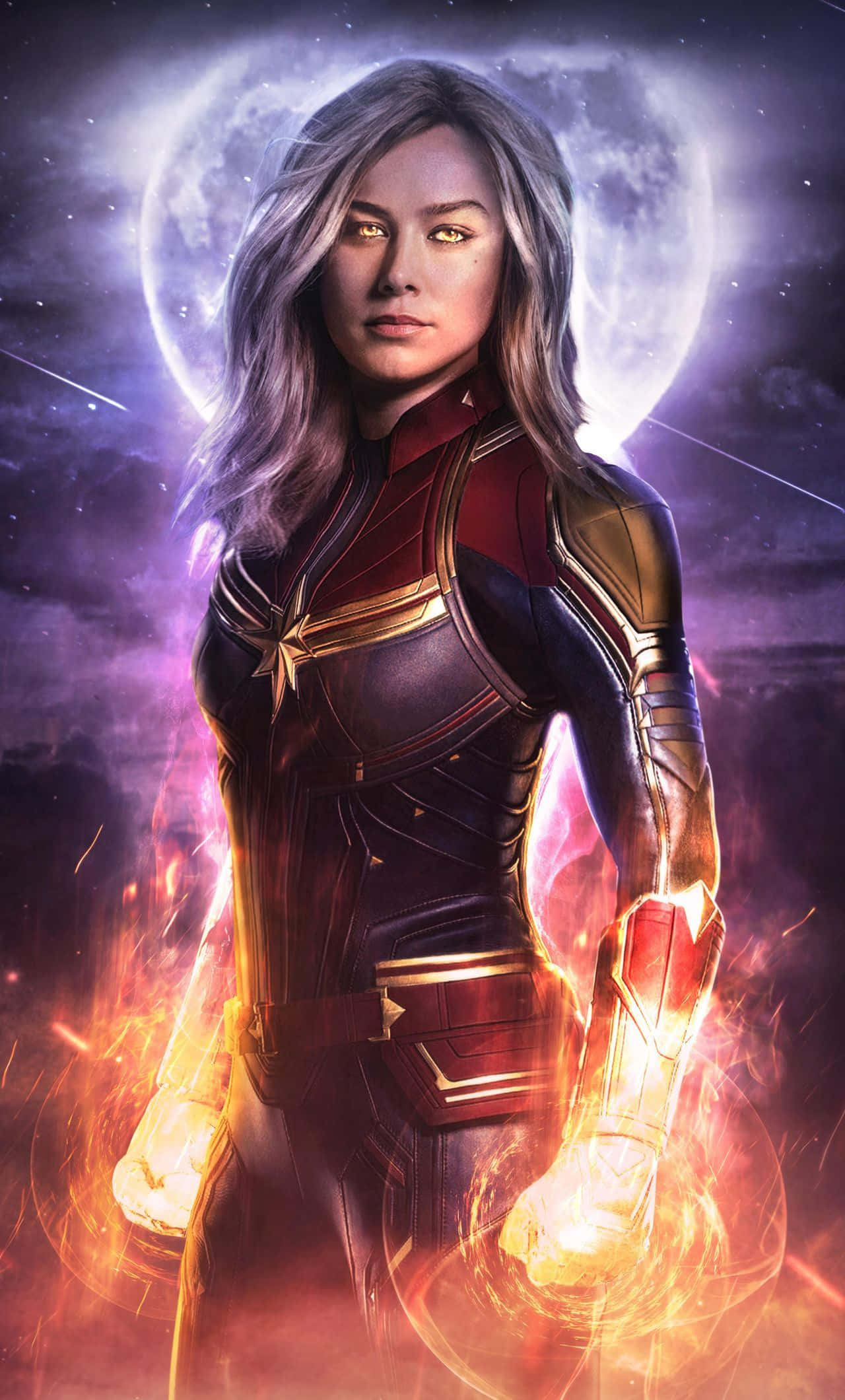 ¡Capitana Marvel llega para tomar el mando en 3D! Fondos de pantalla