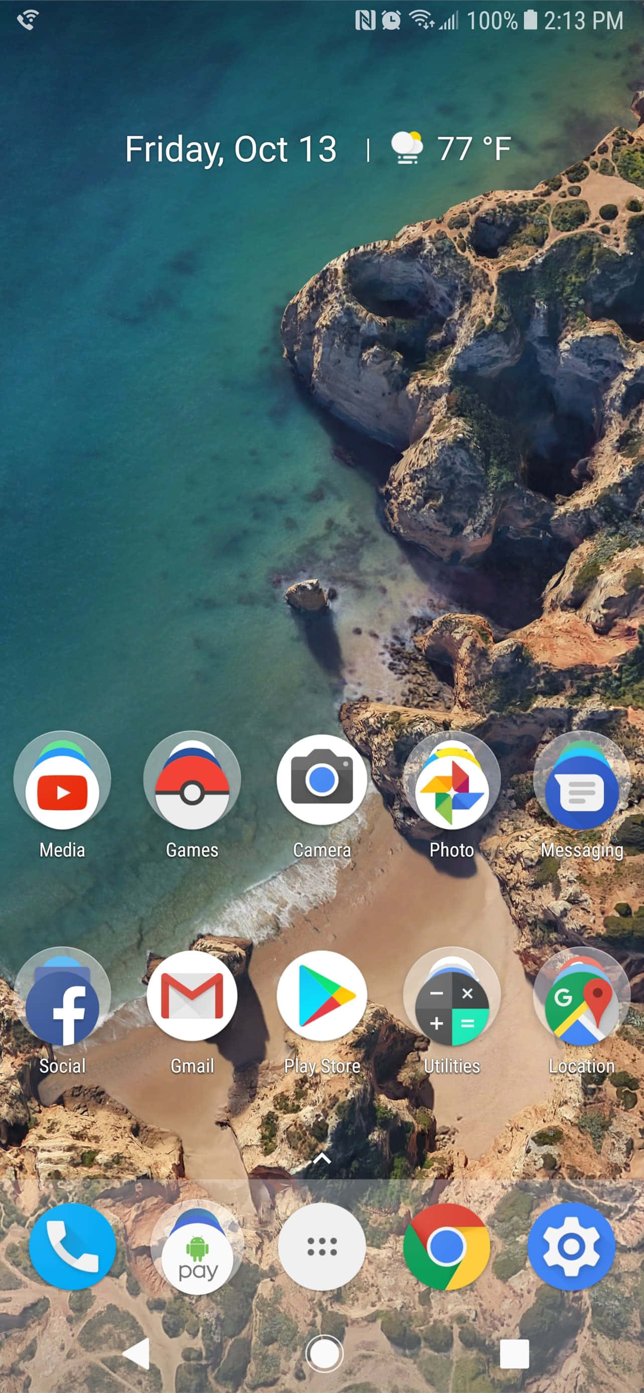 captura de pantalla de la pantalla de inicio de Android Fondos de pantalla