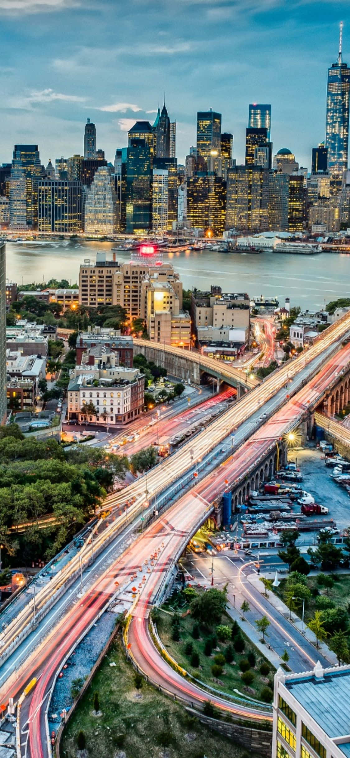 Capturando las brillantes luces de Nueva York con iPhone X. Fondos de pantalla