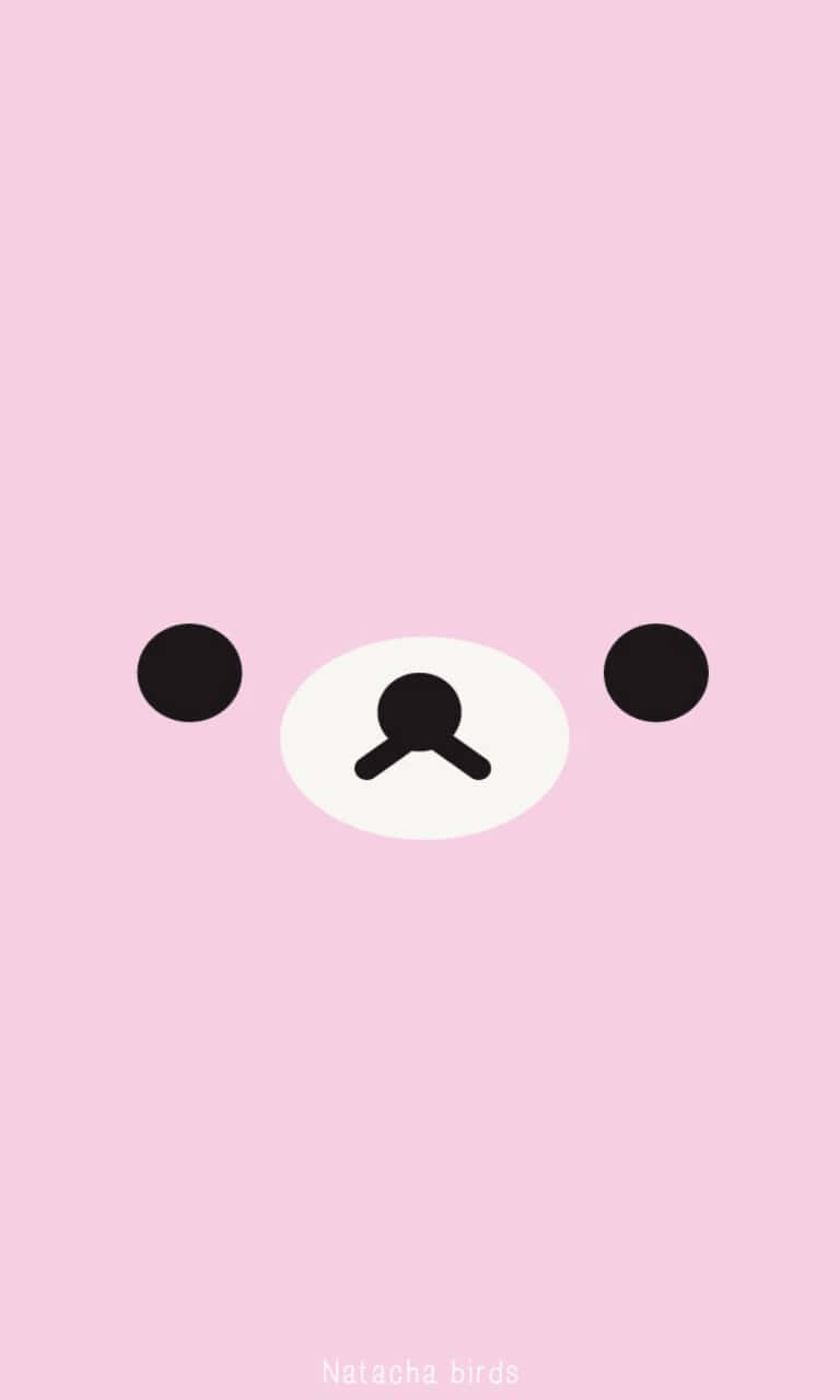 Cara de Osito Kawaii Rosa Fondos de pantalla