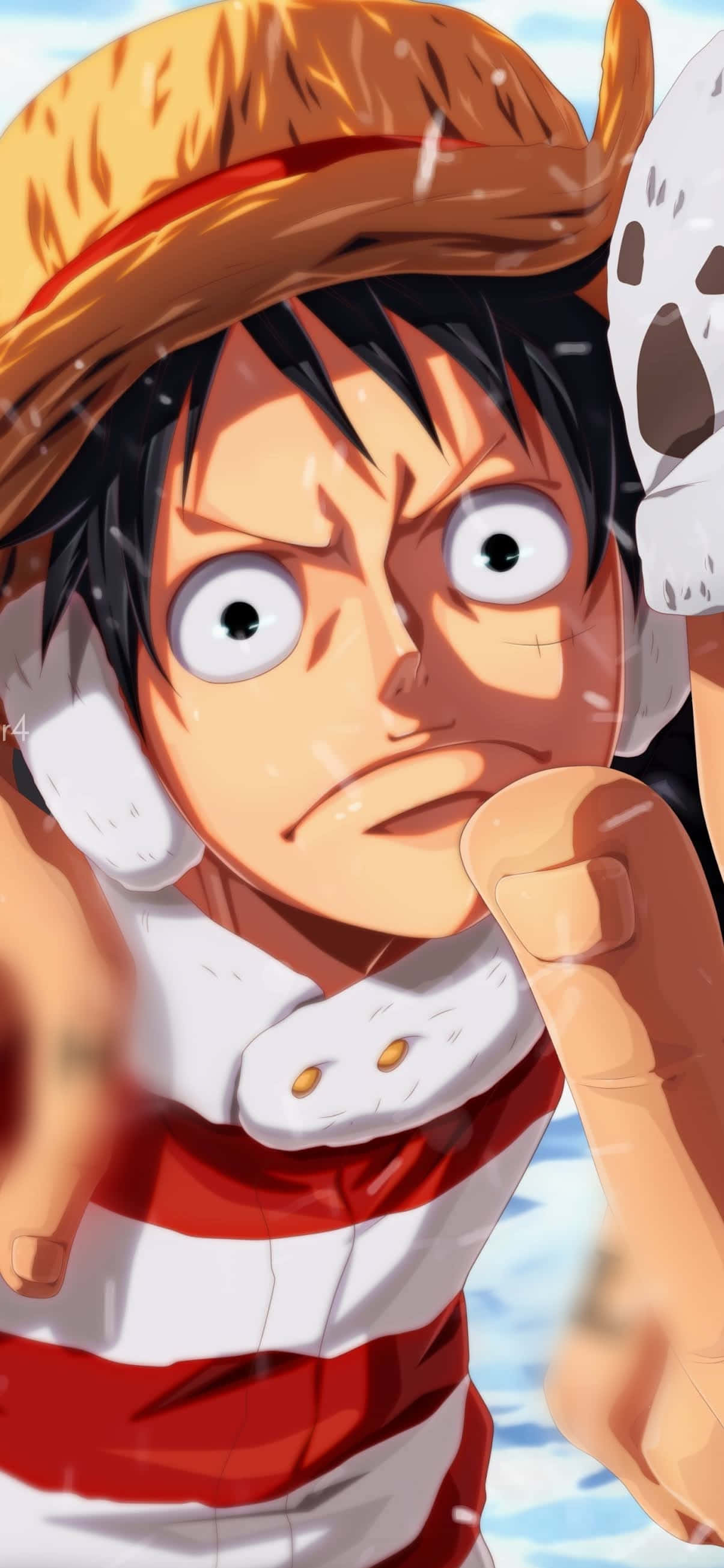 Cara Graciosa Luffy Phone Fondos de pantalla