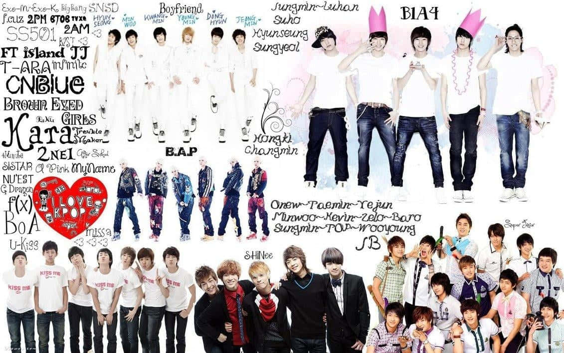 Carisma de estrellas Kpop en el escenario Fondos de pantalla