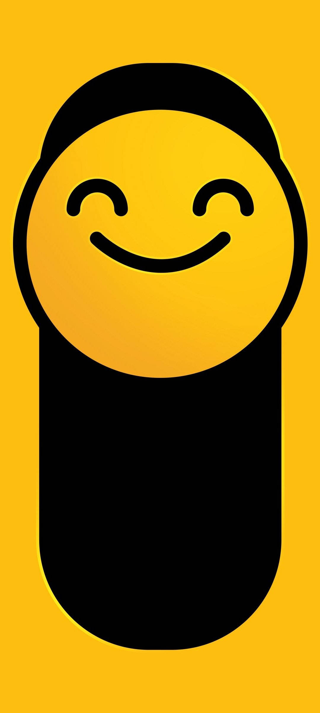 Carita Feliz Negra y Amarilla Fondos de pantalla