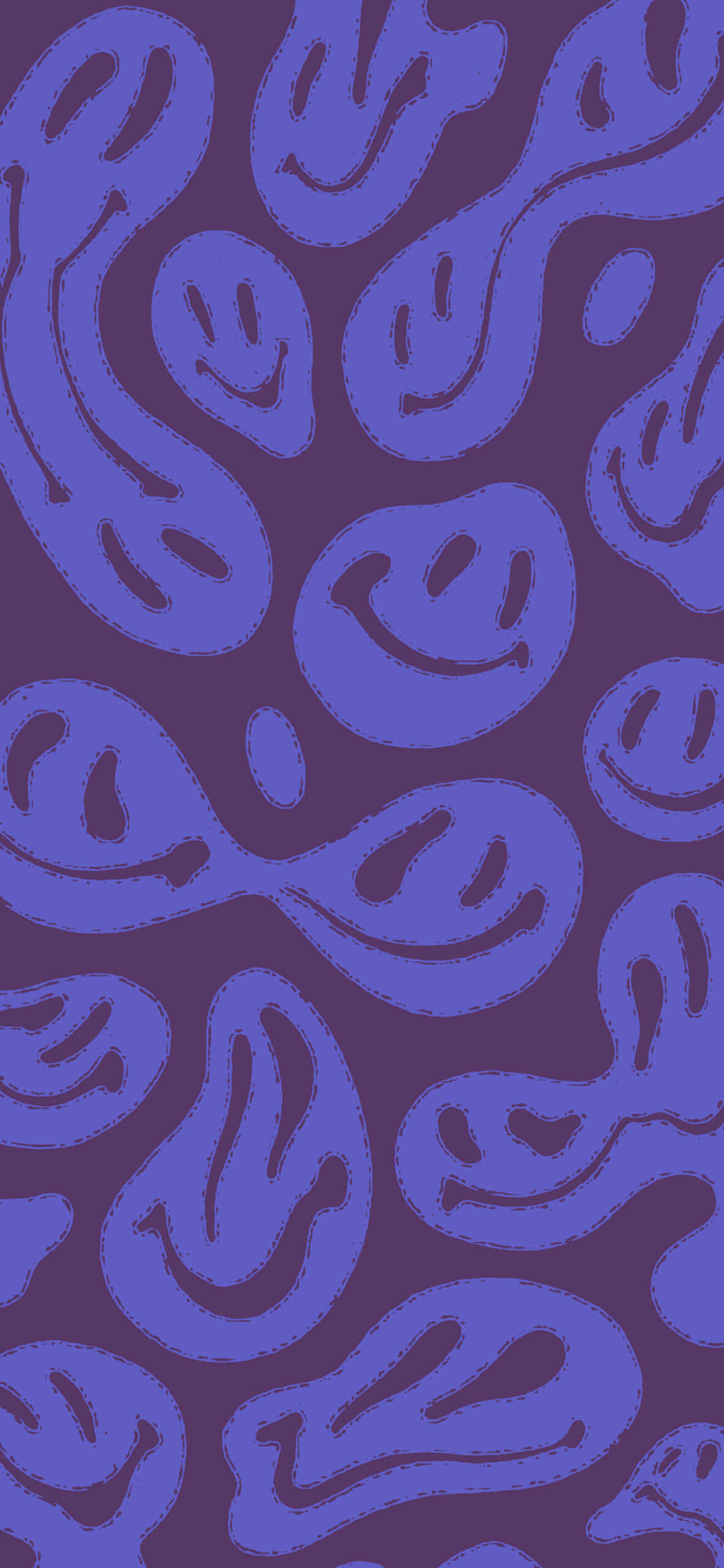 Carita Sonriente Psicodélica Estética Púrpura Abstracta Fondos de pantalla