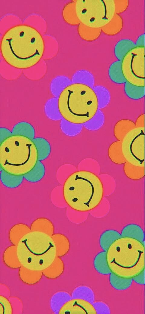 Caritas Sonrientes Coloridas de Estética Indie Kid Fondos de pantalla