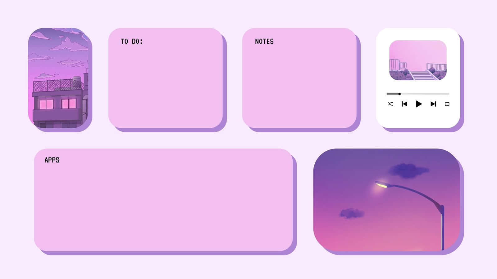 Carpeta Organizadora Púrpura para Escritorio Lindo Fondos de pantalla