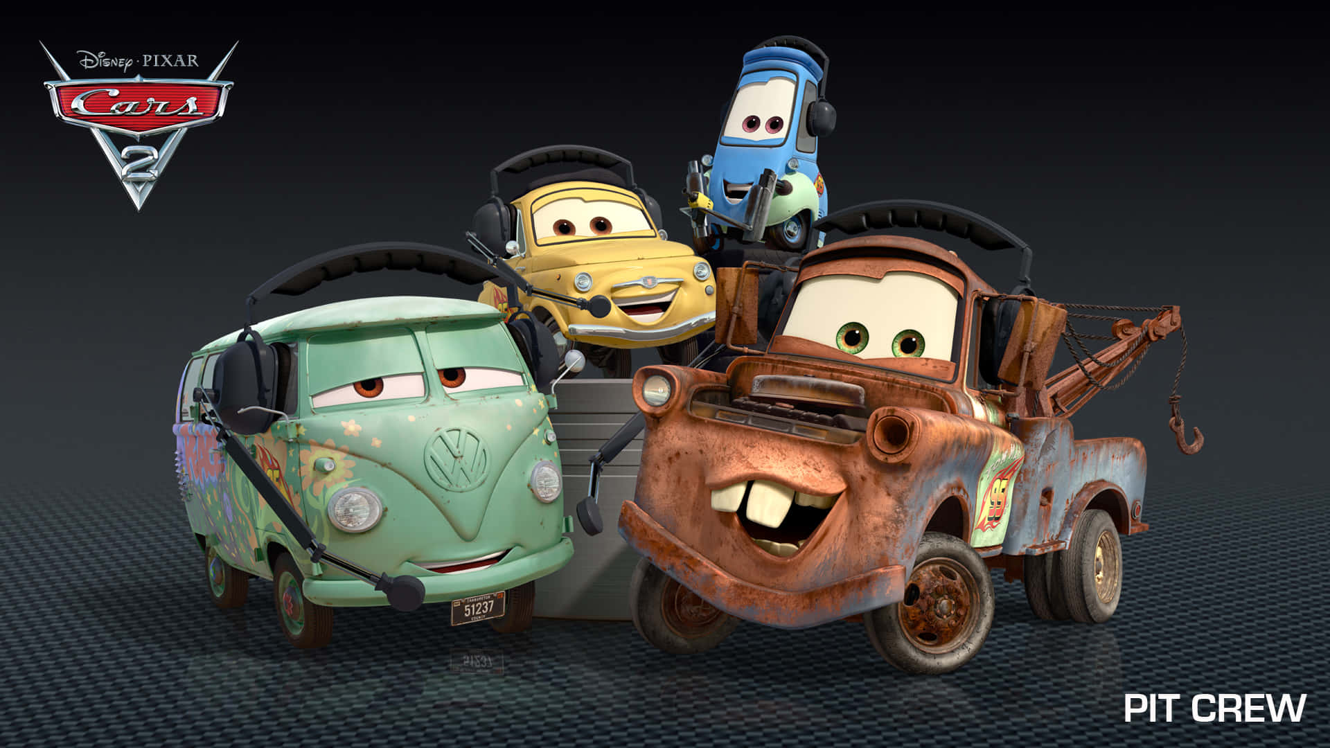 Cars 2: Lightning McQueen lidera la carrera Fondos de pantalla