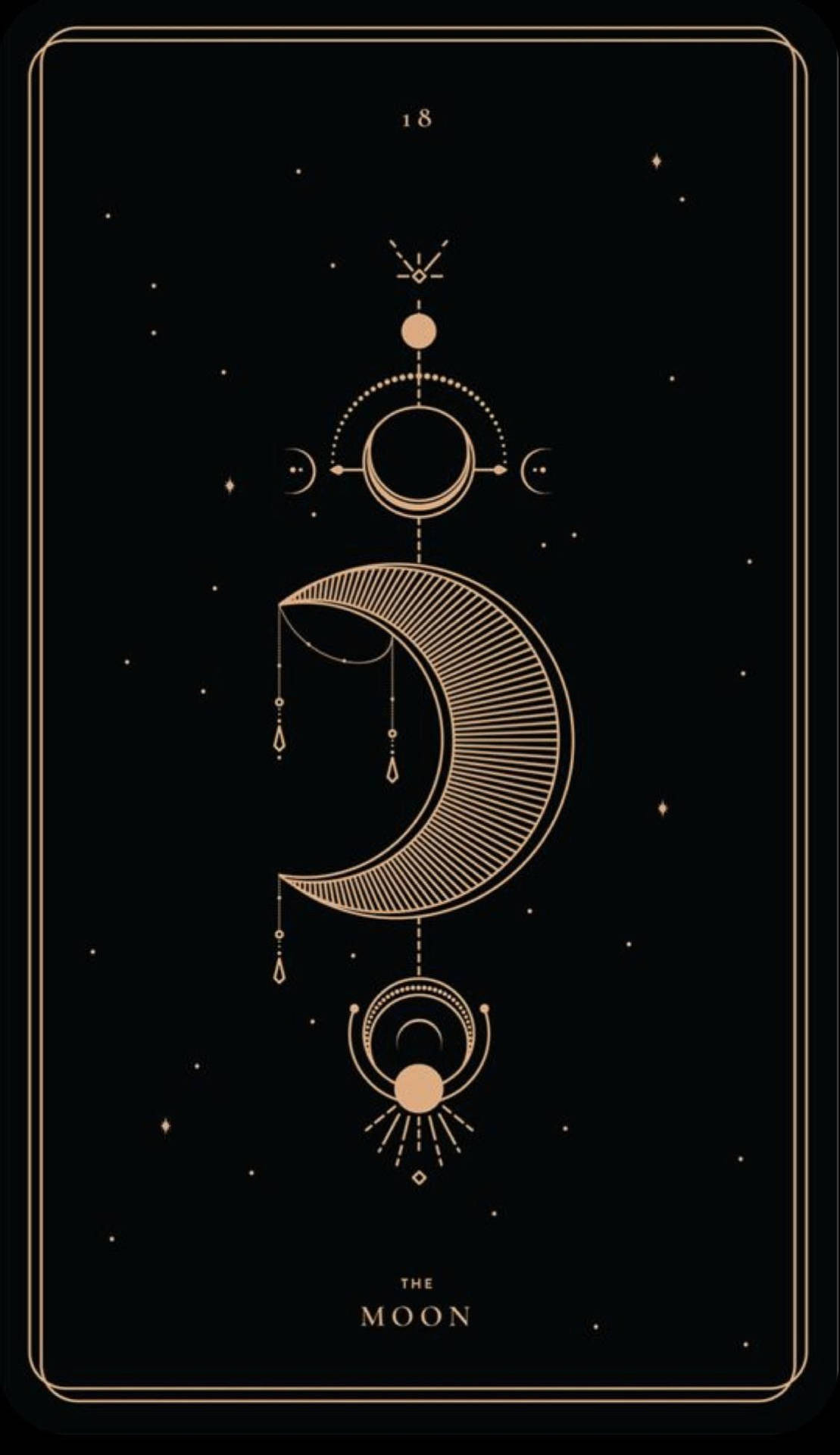 Carta de la Luna con Estética de Bruja Fondos de pantalla