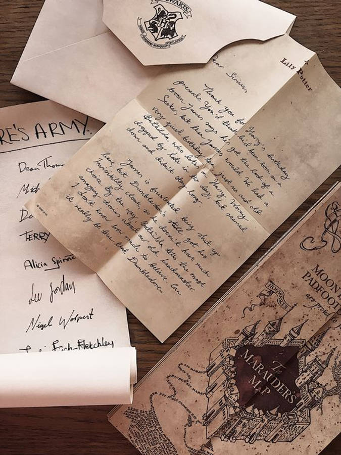 Cartas HP escritas a mano con estética Fondos de pantalla