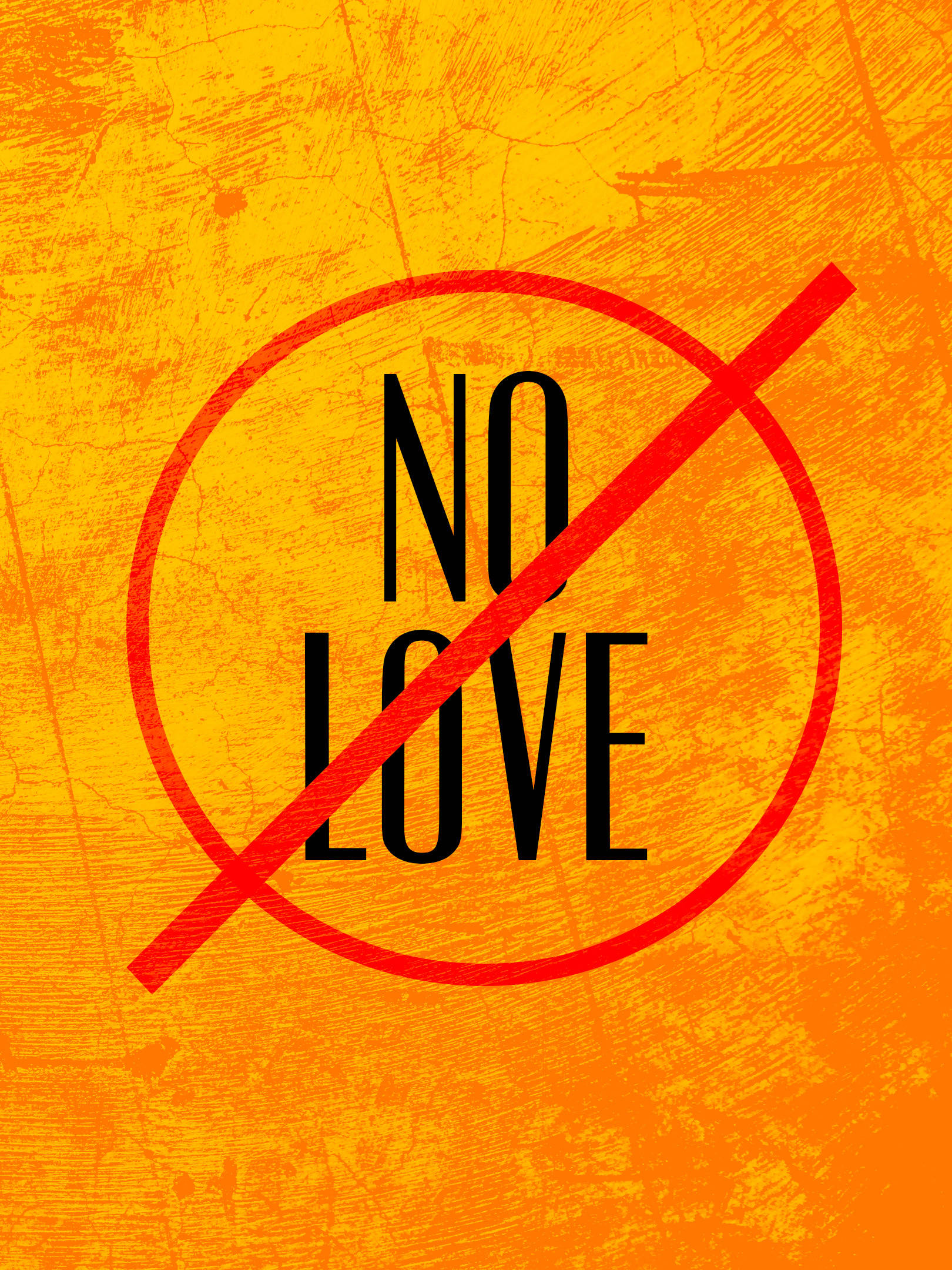 Cartel estilizado No Love Fondos de pantalla