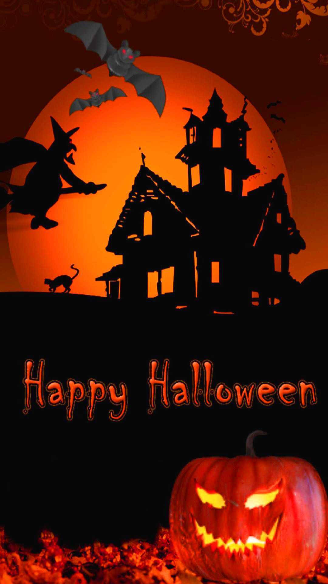 Casa Embrujada Halloween iPhone Fondos de pantalla