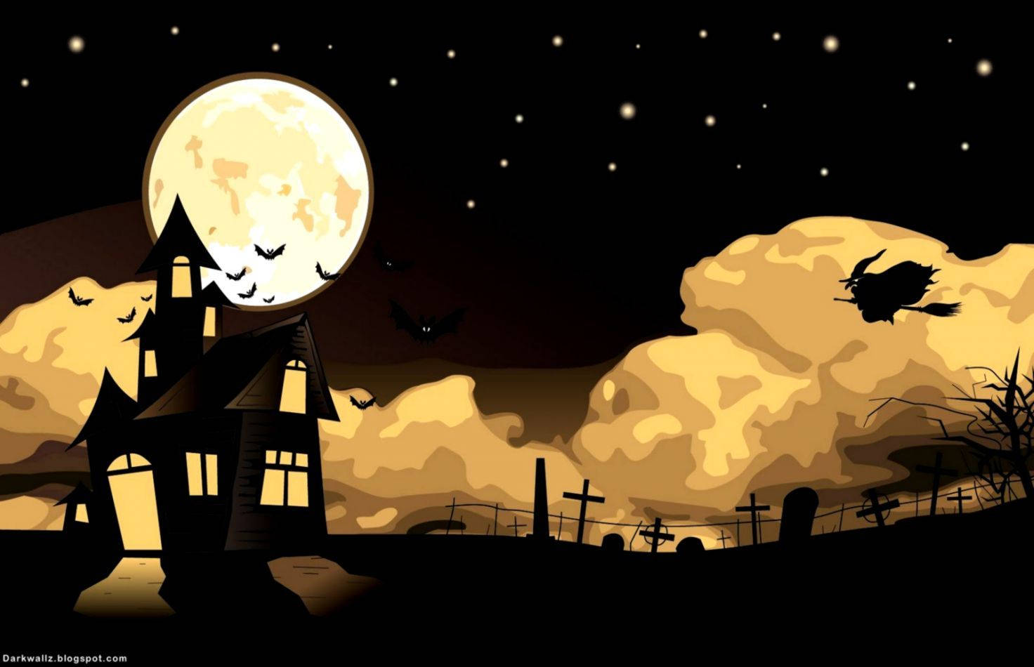 Casa Kawaii de Halloween Fondos de pantalla