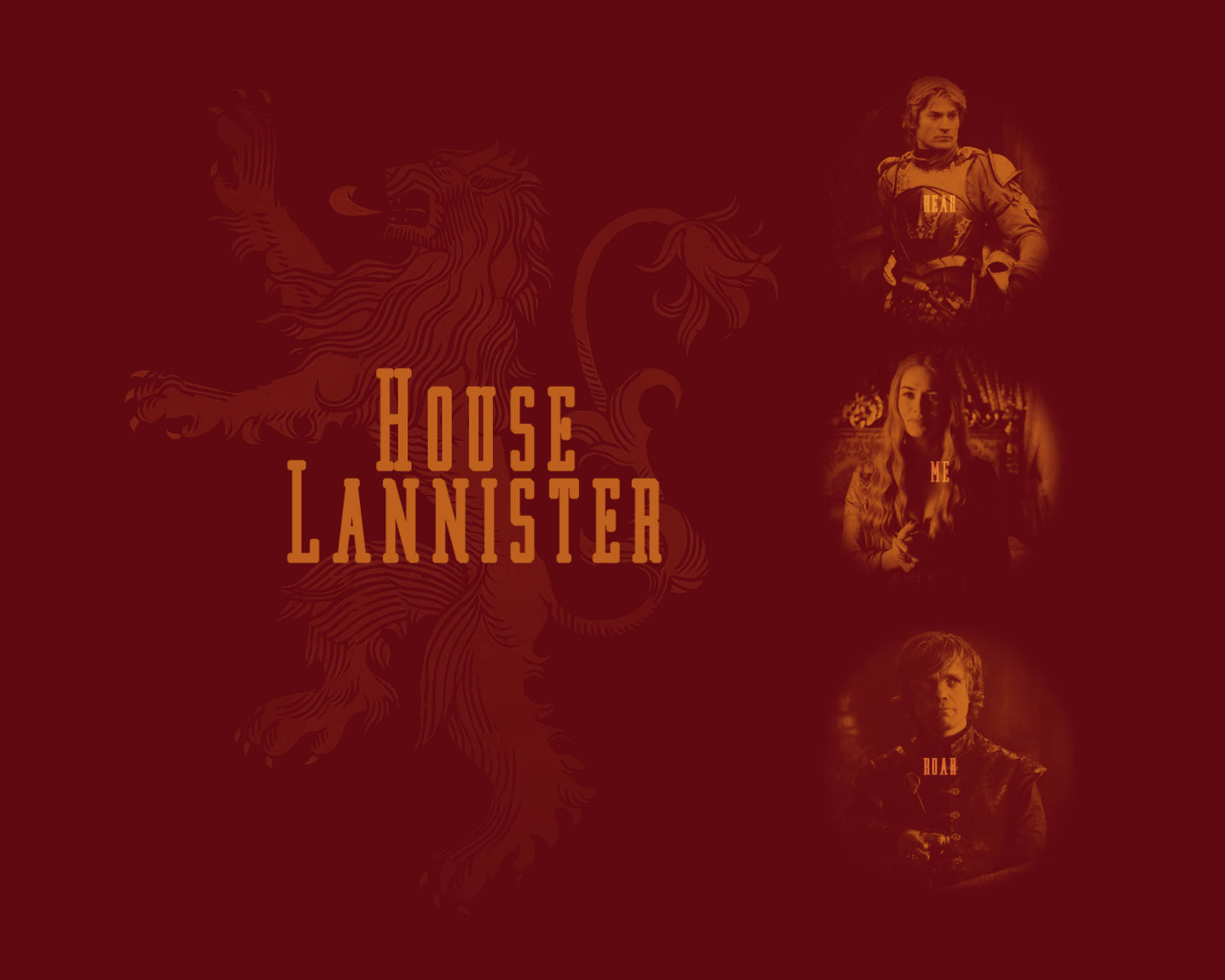 Casa Lannister Tyrion Cersei Jaime Fondos de pantalla