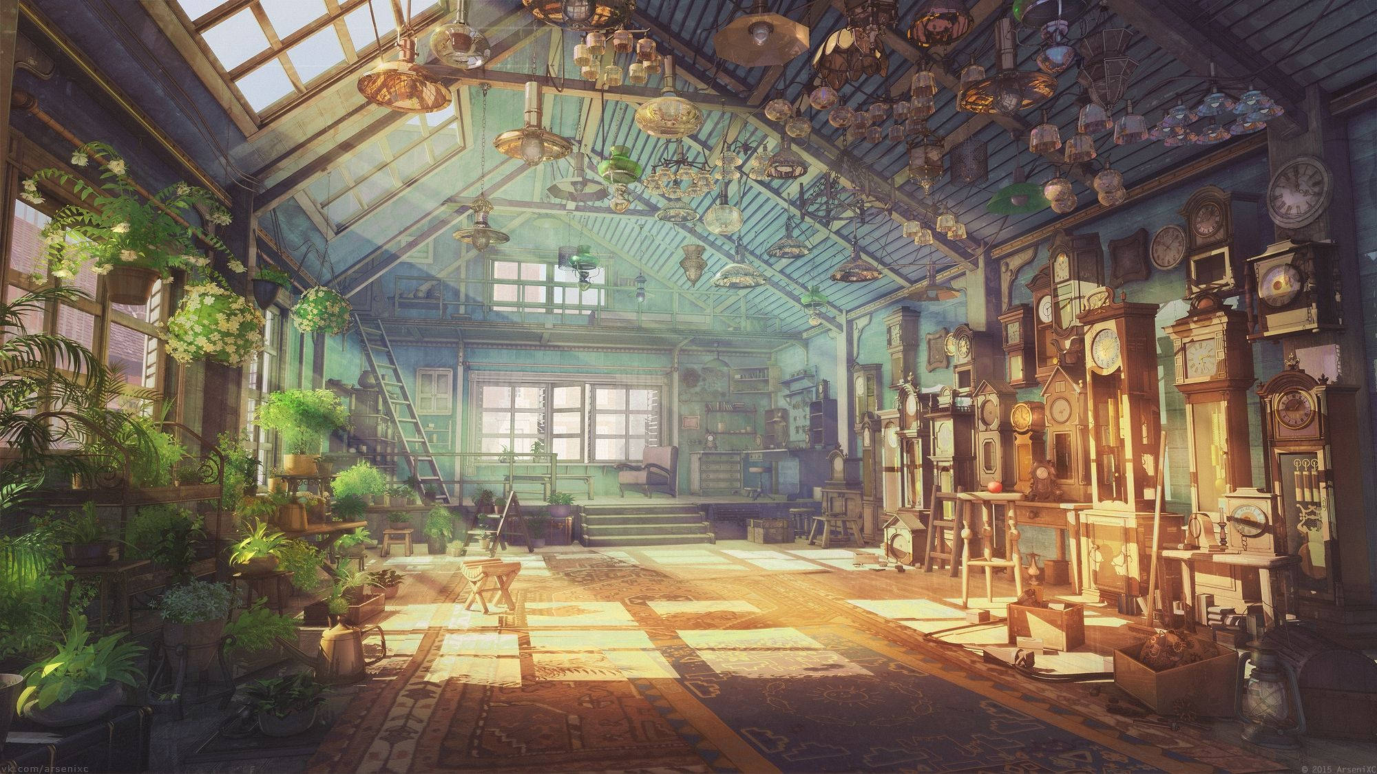 Casa Vintage de Paisaje Anime Fondos de pantalla