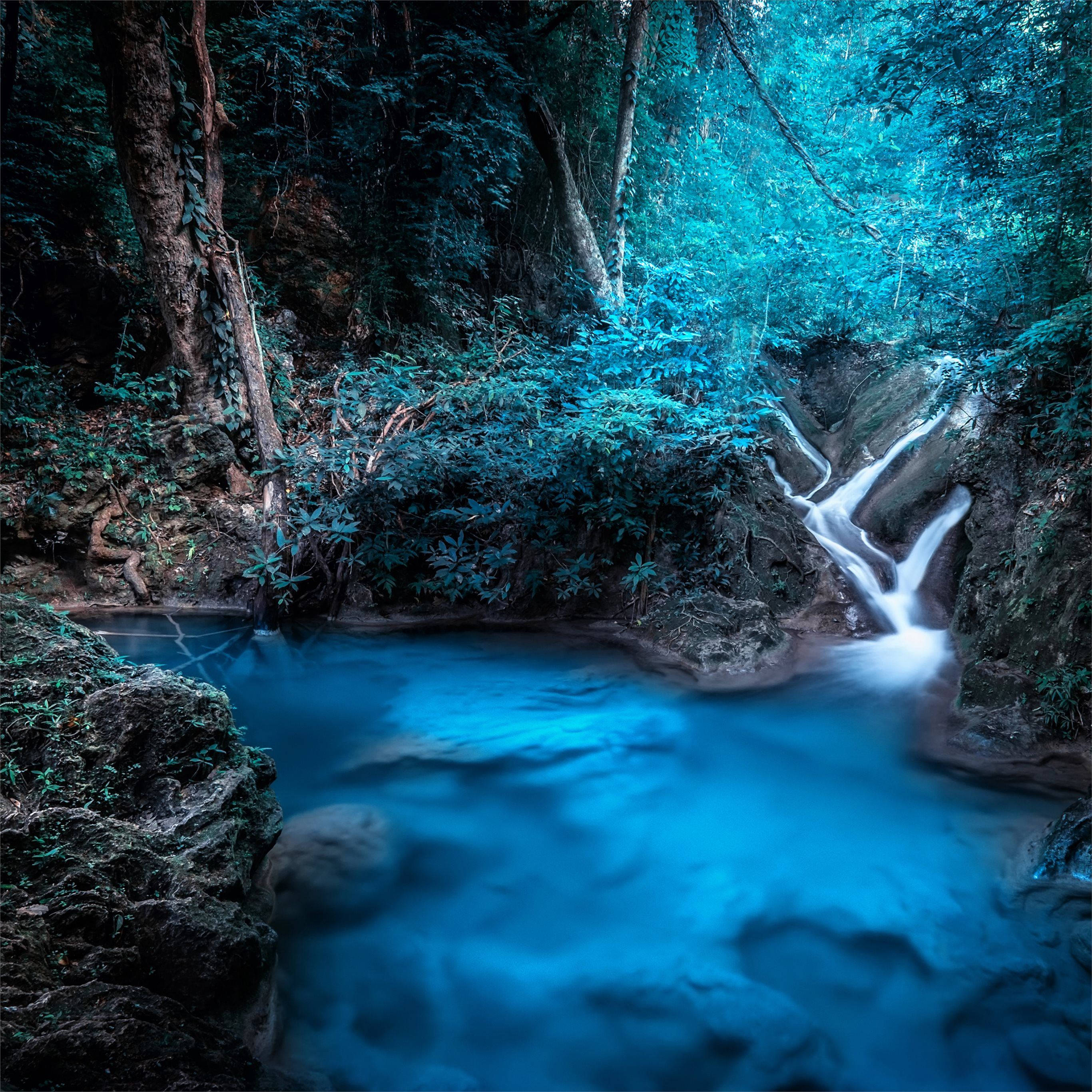 Cascada Fantástica en el Bosque Fondos de pantalla
