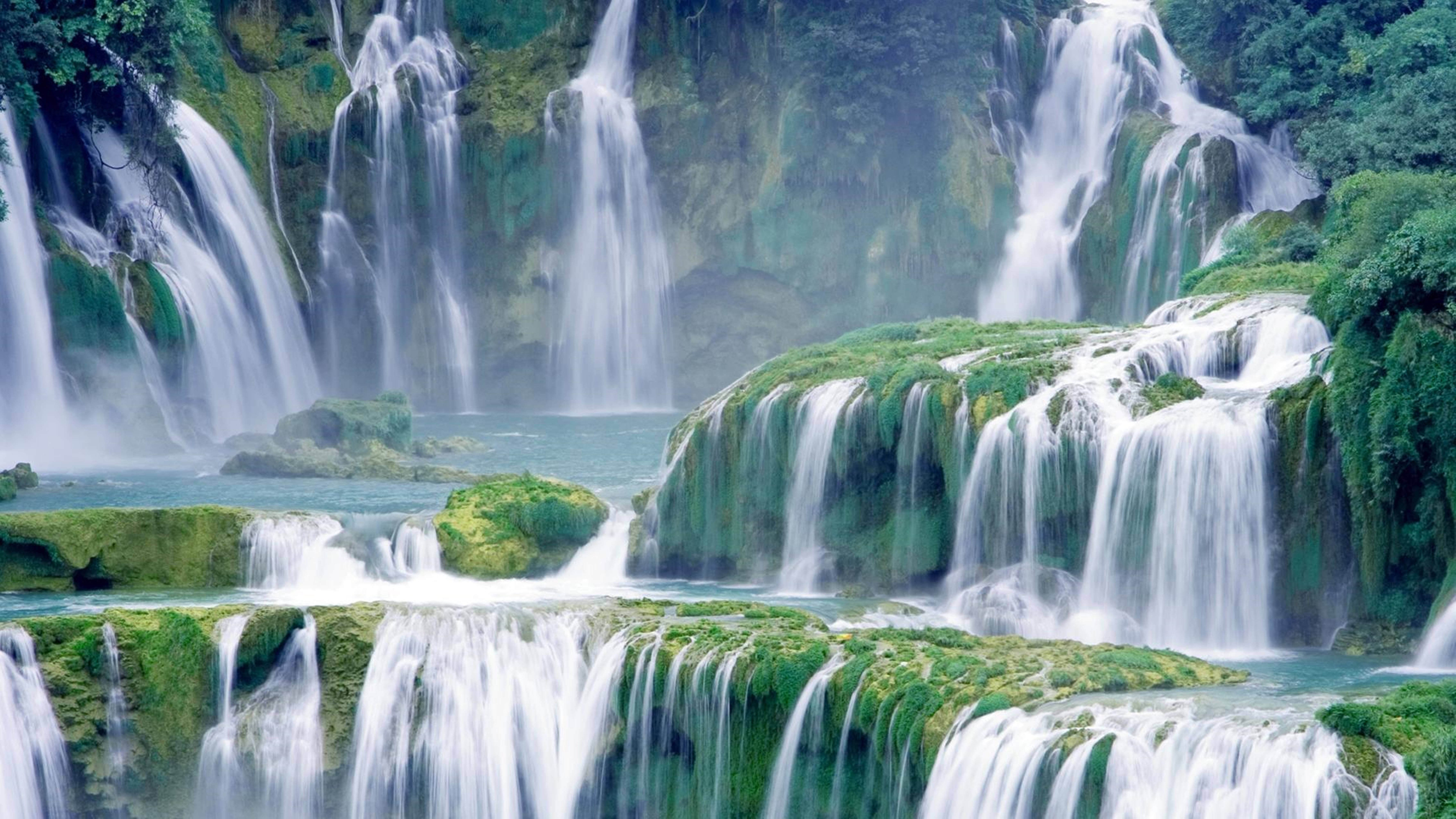 Cascada HD de las Cataratas Ban Gioc de Vietnam Fondos de pantalla