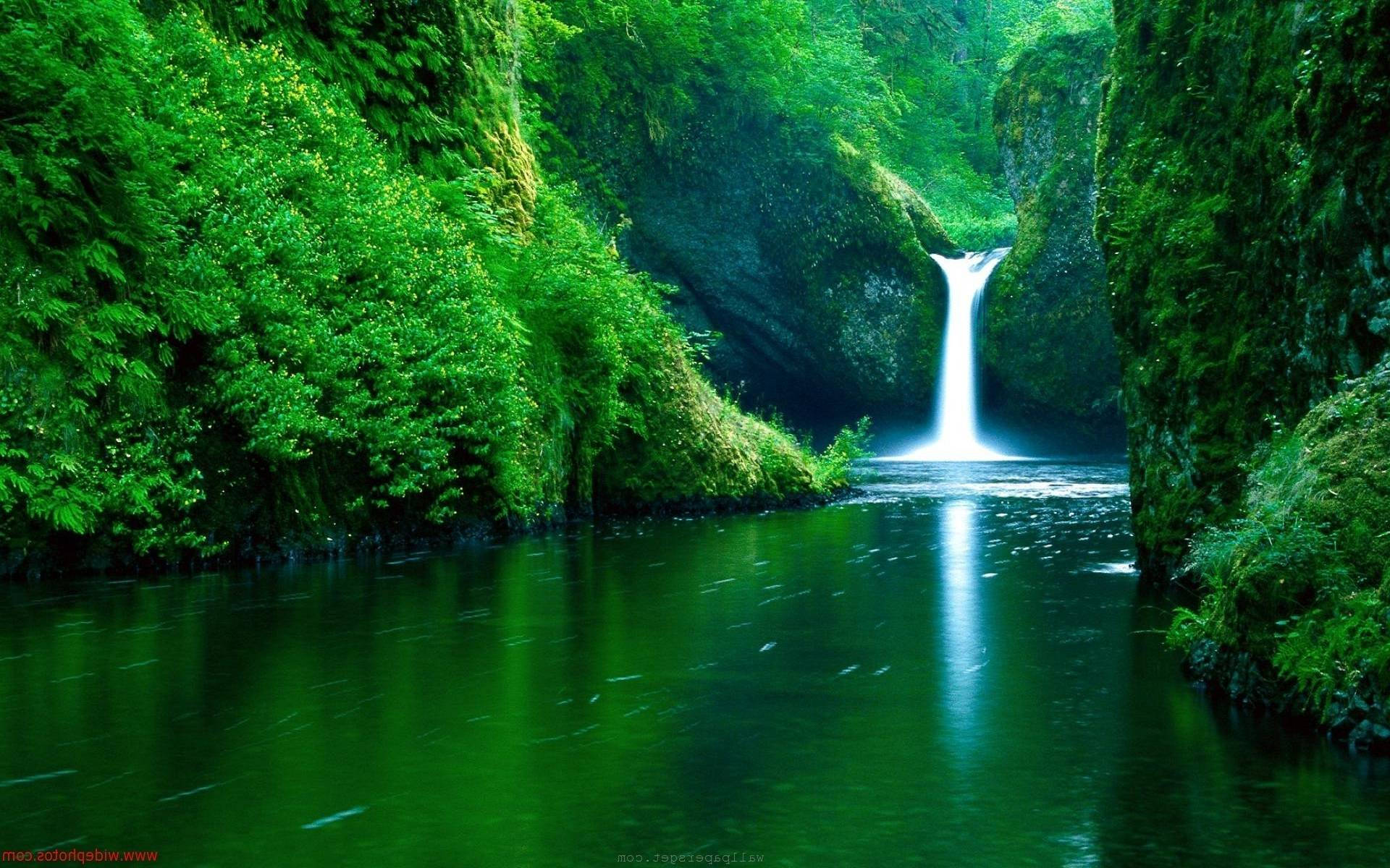Cascada Natural 4K Fondos de pantalla