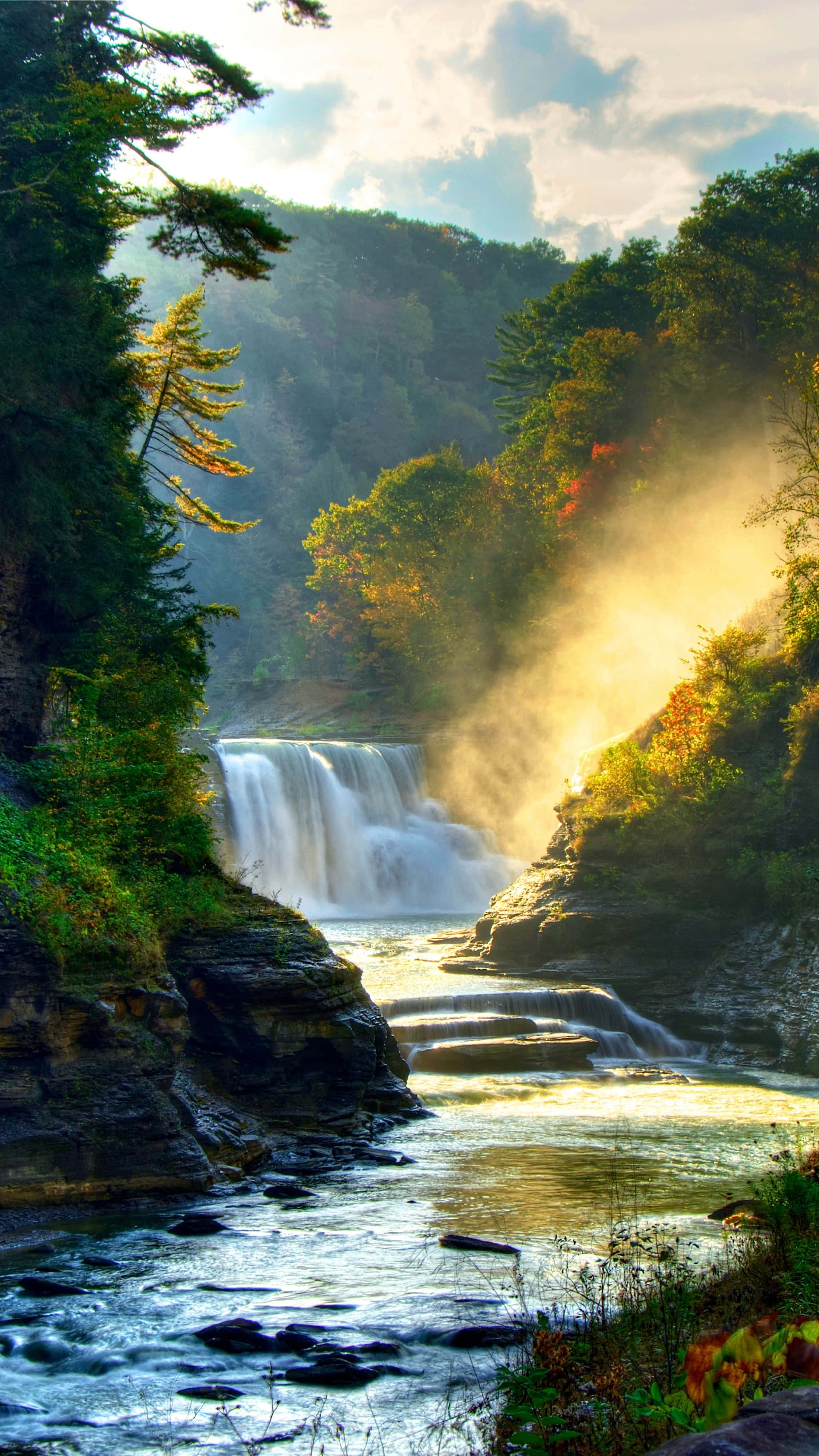 Cascadas de Naturaleza 4K para iPhone Fondos de pantalla