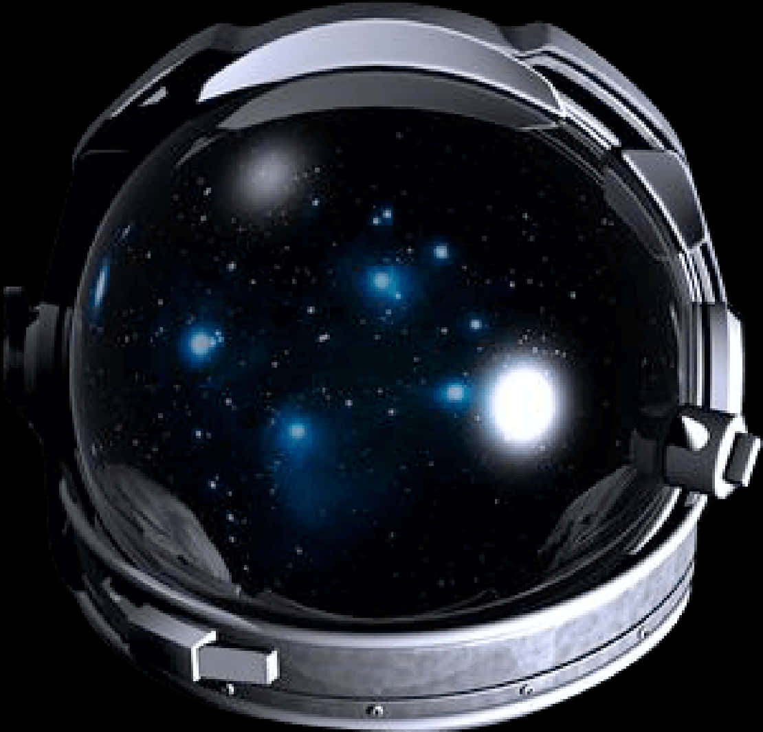 Casco de astronauta con reflejo estrellado del espacio.JPG Fondos de pantalla