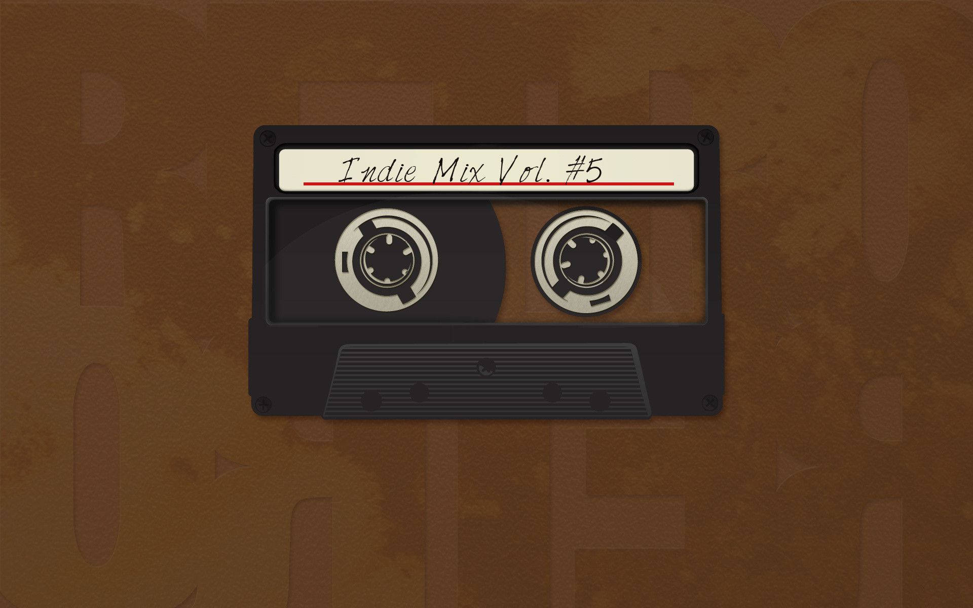 Cassette Tape Estético Marrón para Laptop Fondos de pantalla