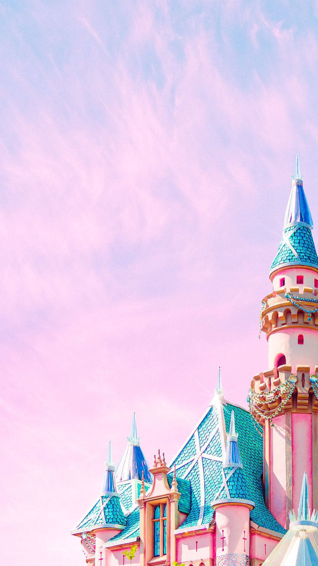 Castillo Colorido Pastel para iPhone Fondos de pantalla