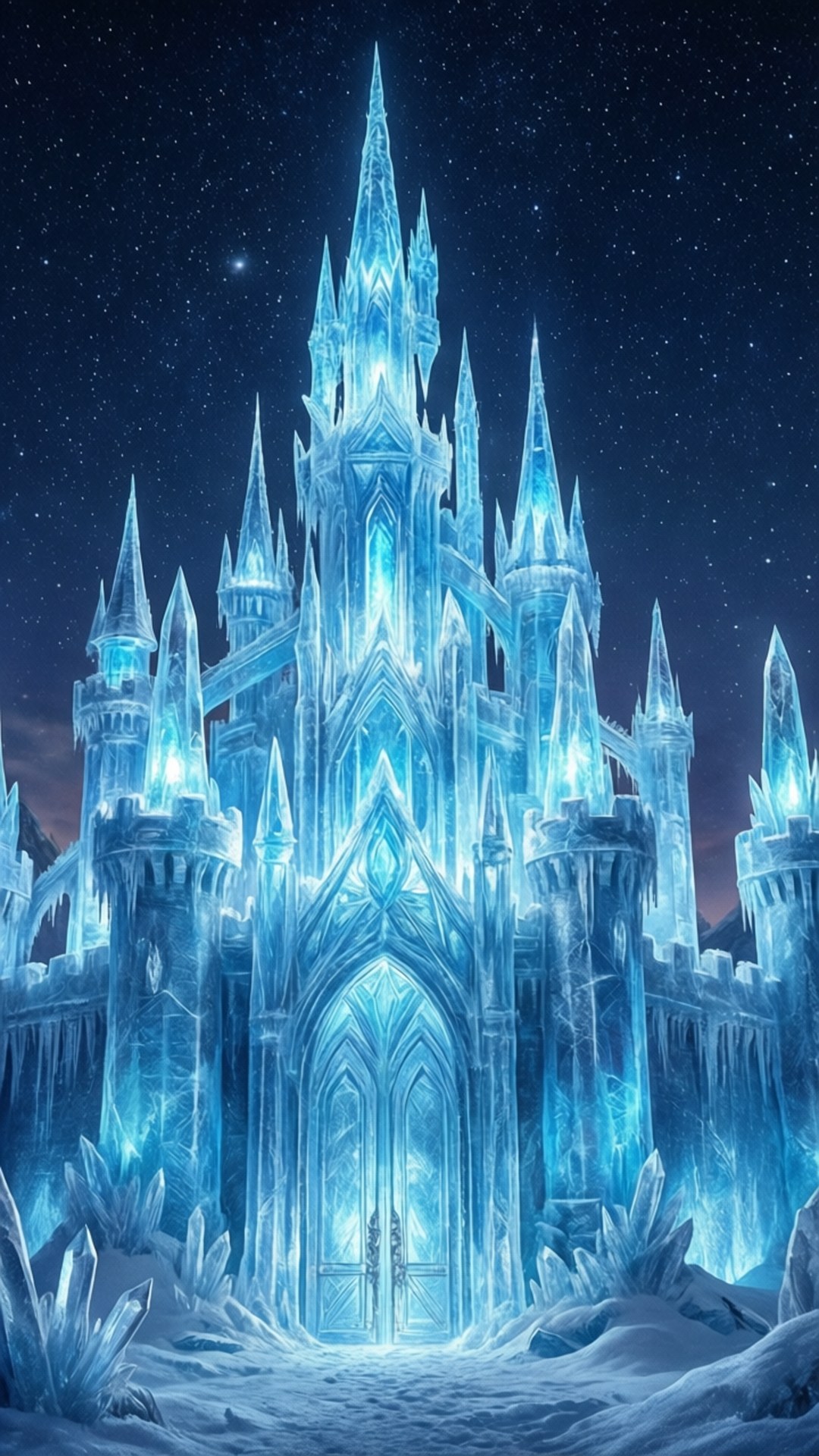 Castillo de Hielo de Cristal Fondos de pantalla