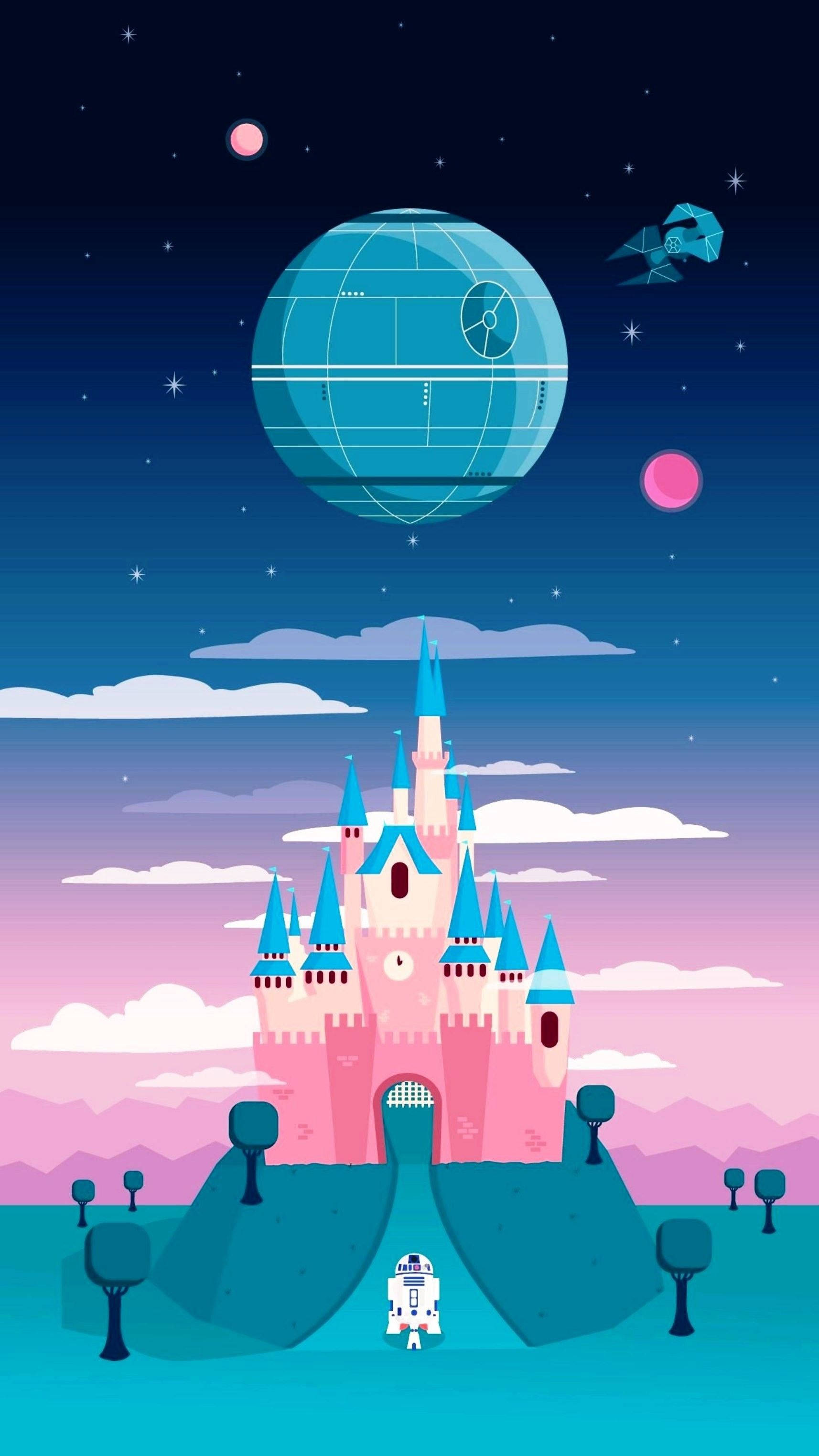 Castillo Galaxia Lindo iPhone Fondos de pantalla