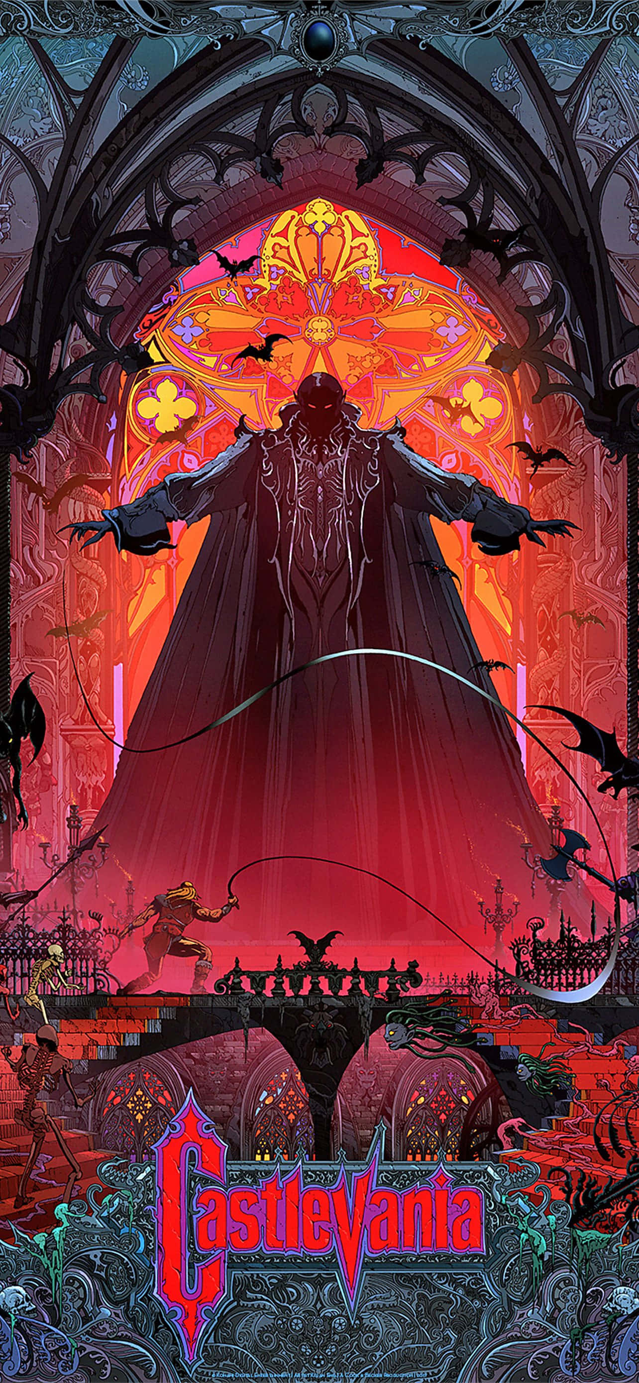 Castillo Gótico Bajo la Luna - Una Instantánea de Castlevania Fondos de pantalla
