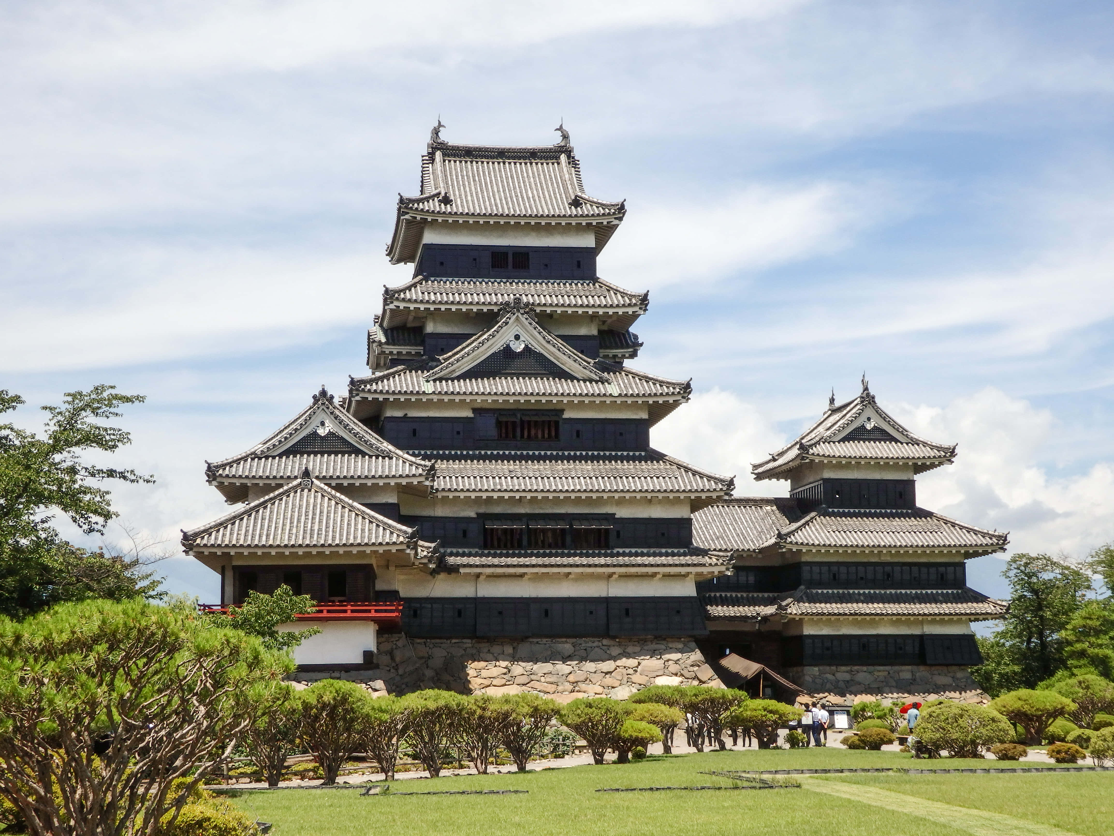 Castillo Matsumoto Cinco Niveles Externos Fondos de pantalla