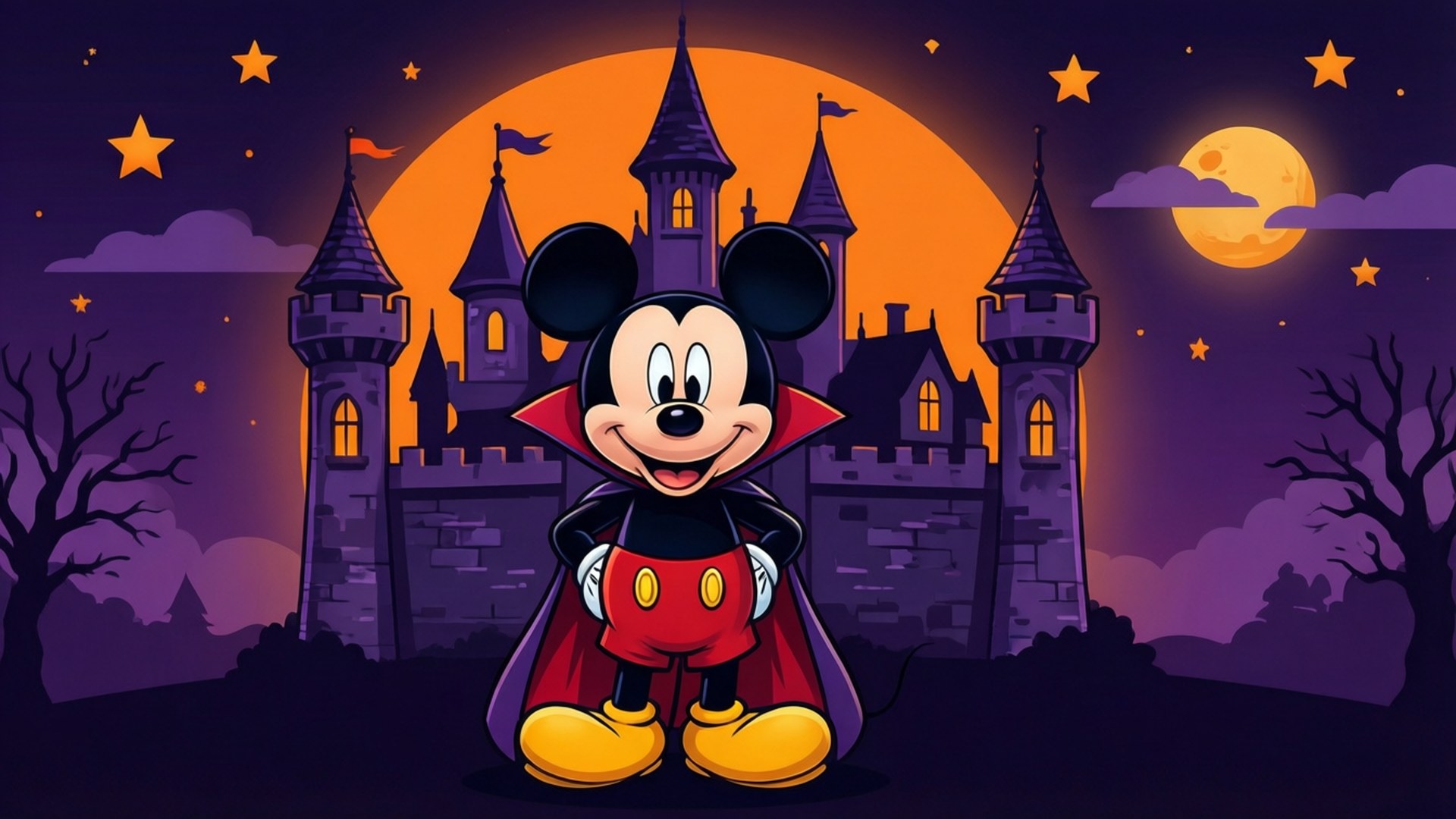 Castillo Vampírico de Mickey Fondos de pantalla