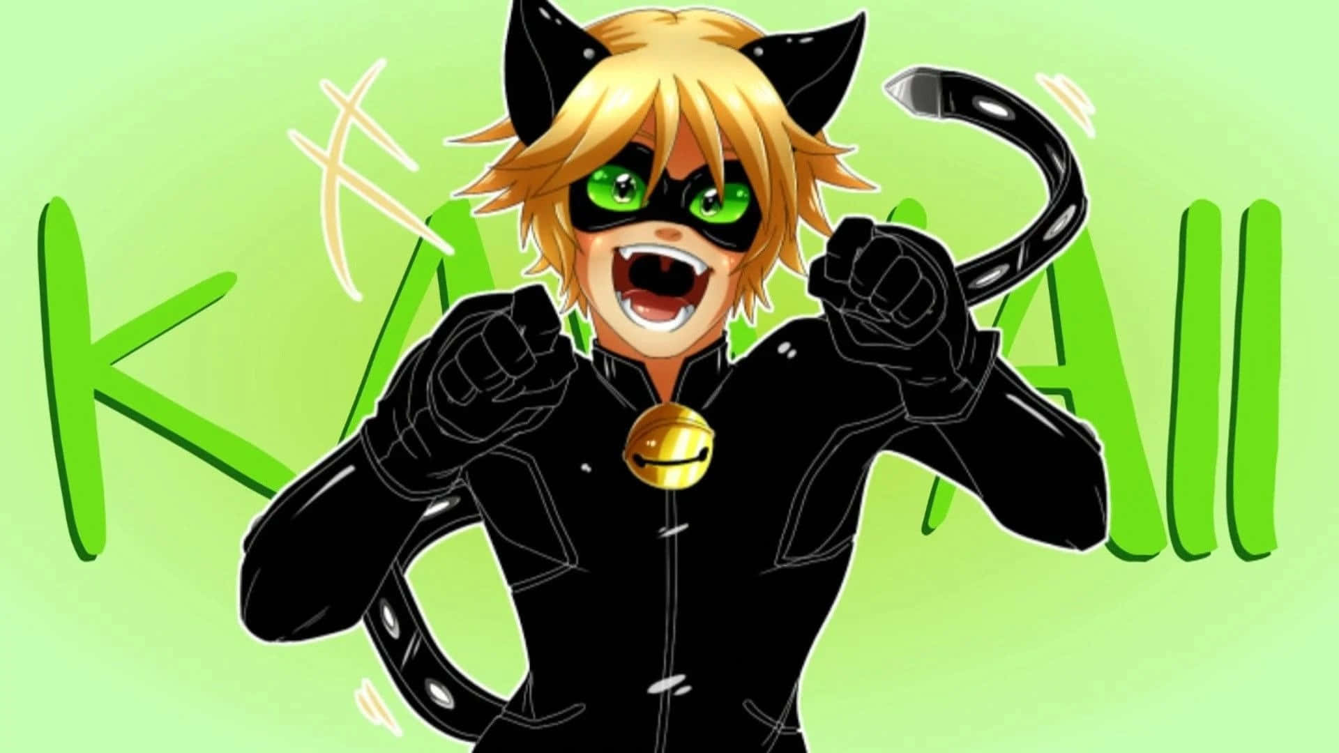 Cat Noir Acechando su Territorio Fondos de pantalla