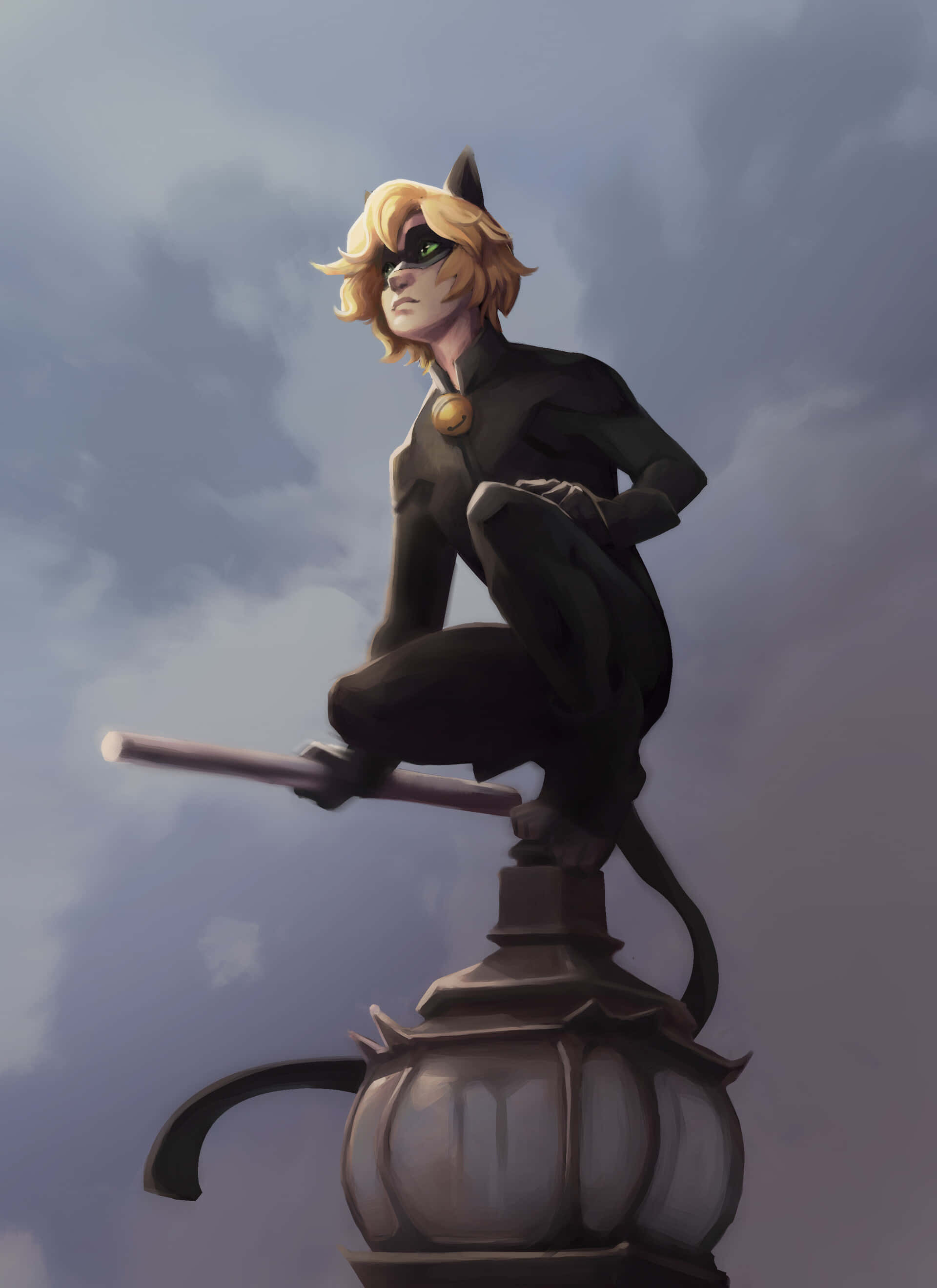 Cat Noir, un misterioso protector que lucha contra las fuerzas del mal Fondos de pantalla