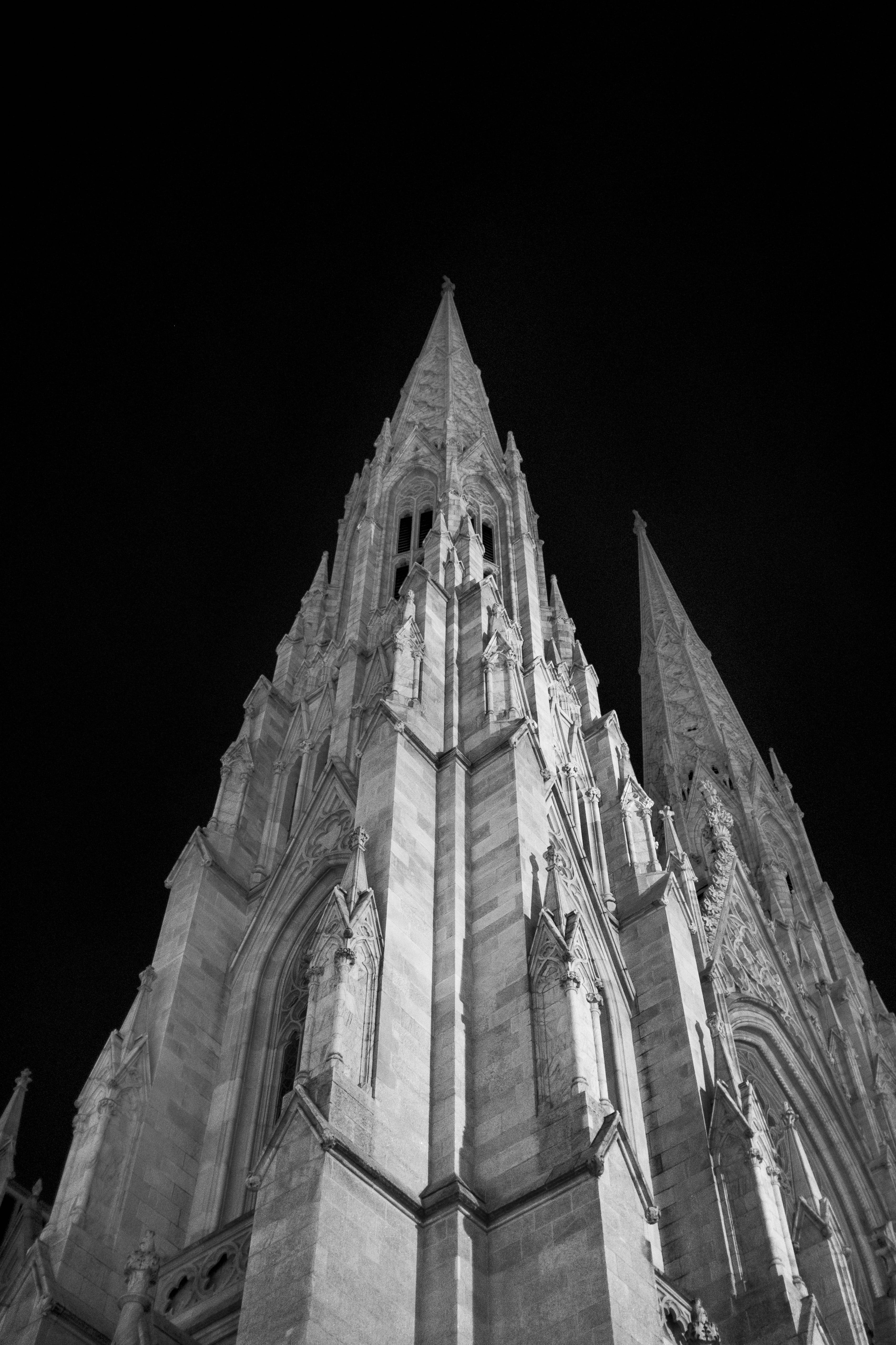 Catedral de San Patricio Nueva York Blanco y Negro Fondos de pantalla
