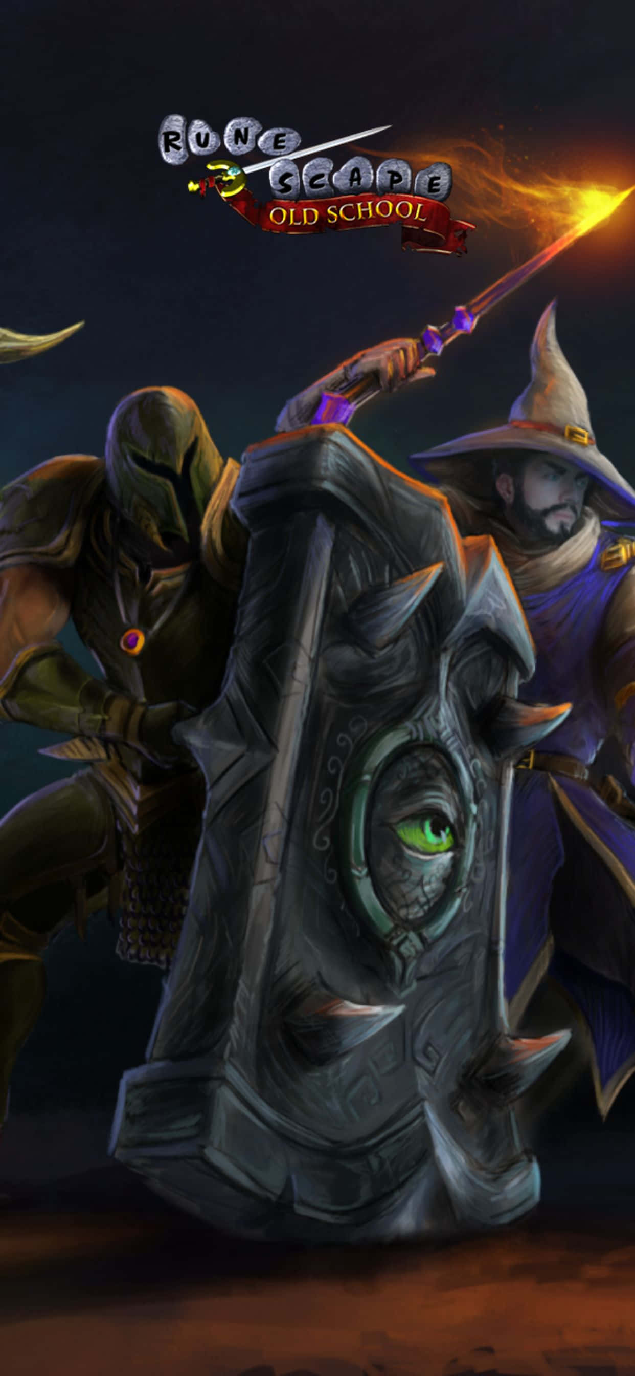 Cautivador juego Oldschool RuneScape en fondo iPhone XS Max Fondos de pantalla