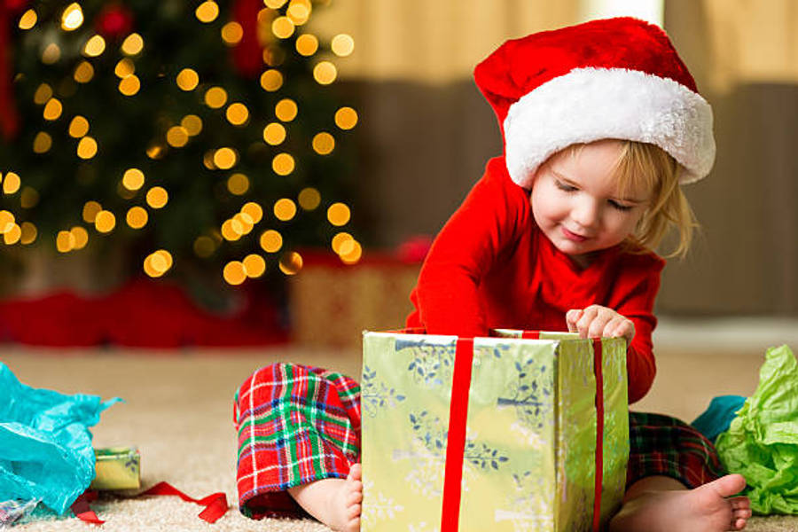 Cautivadora Caja de Regalo Navideña Fondos de pantalla