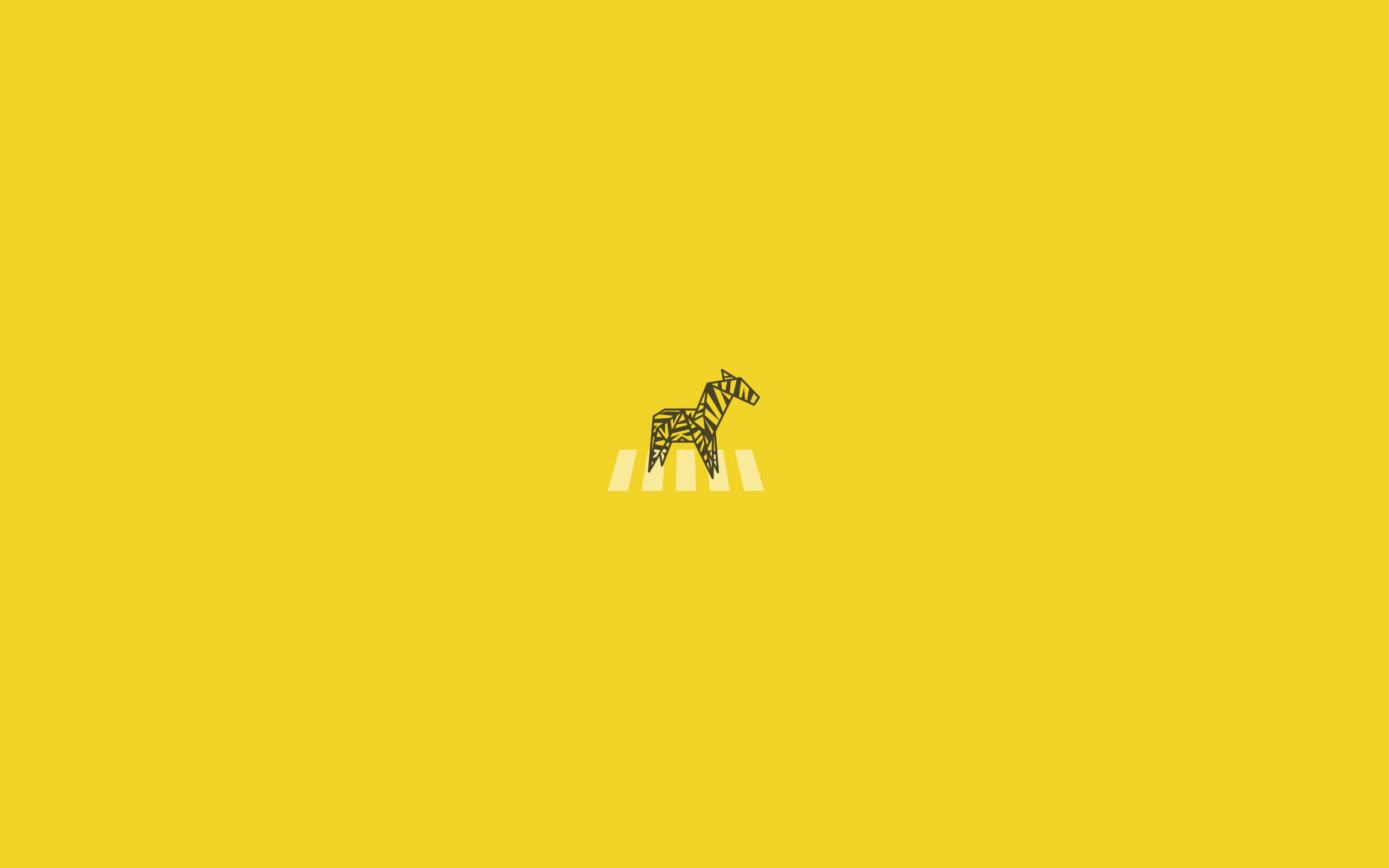 Cebra Cruzando Estética Minimalista Laptop Fondos de pantalla