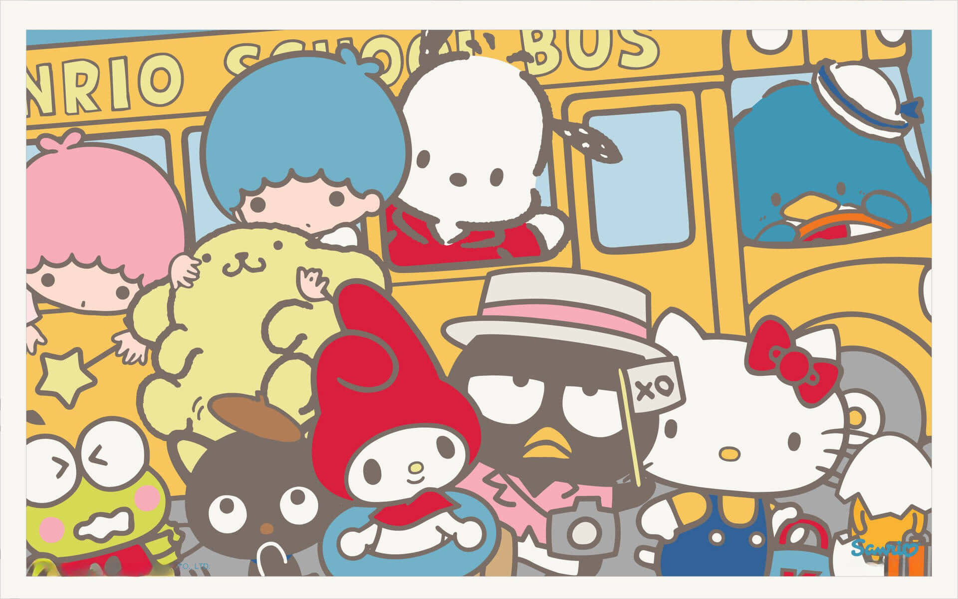 Celebra con los Amigos de Sanrio Fondos de pantalla